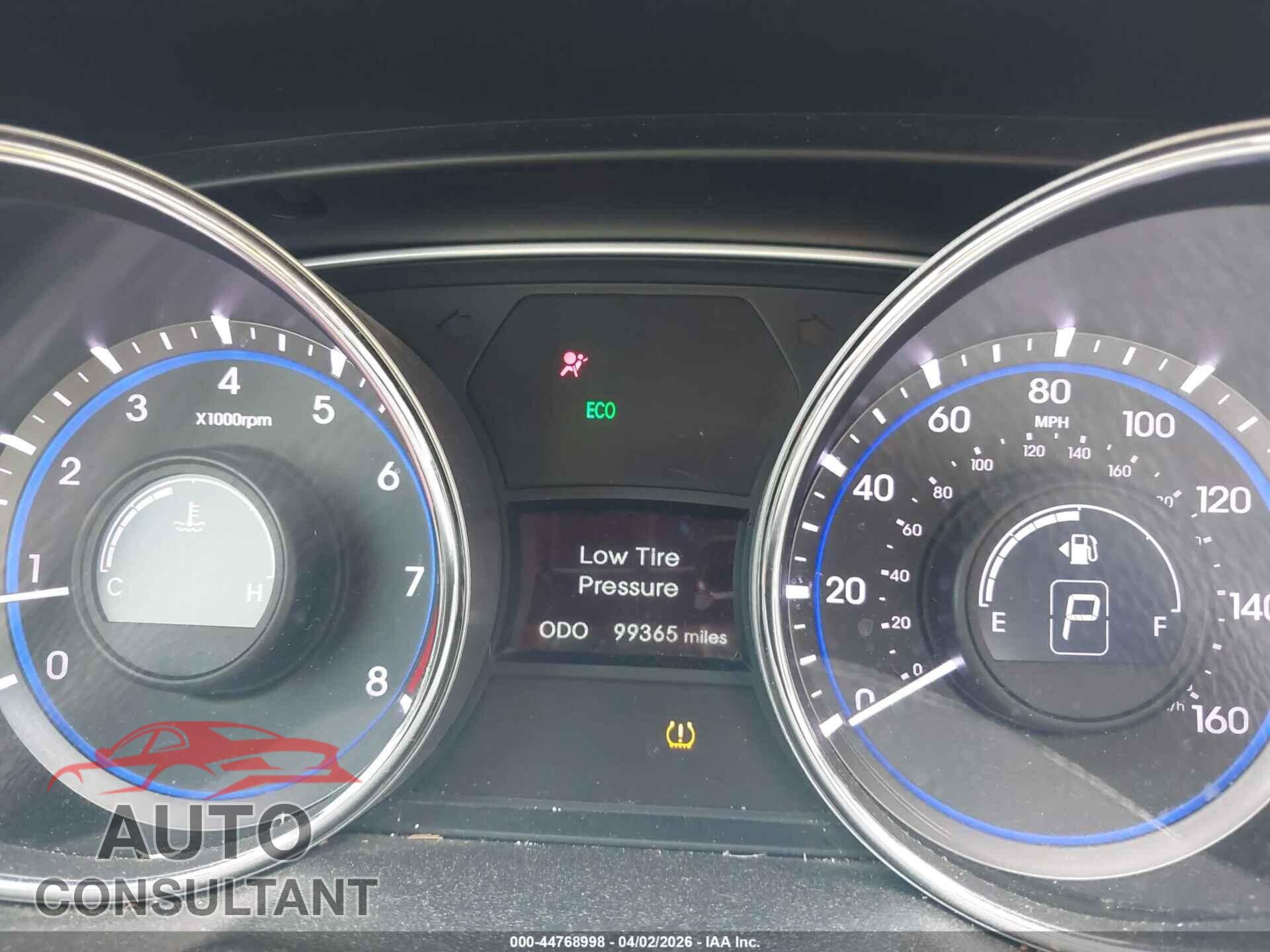 HYUNDAI SONATA 2013 - 5NPEC4ACXDH797721