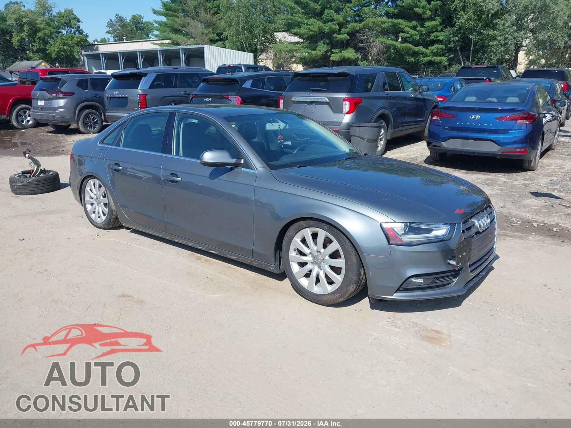 AUDI A4 2013 - WAUDFAFL3DN042255