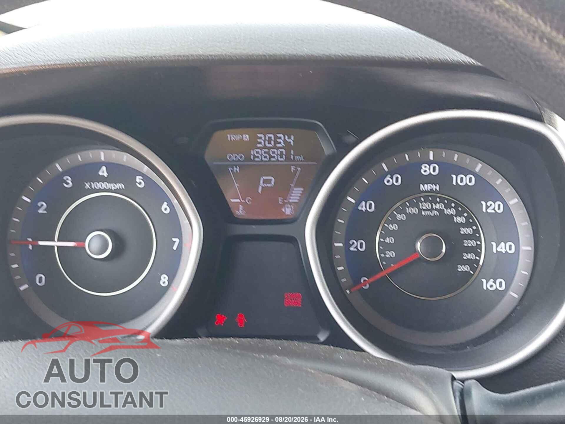 HYUNDAI ELANTRA 2011 - KMHDH4AE5BU154156