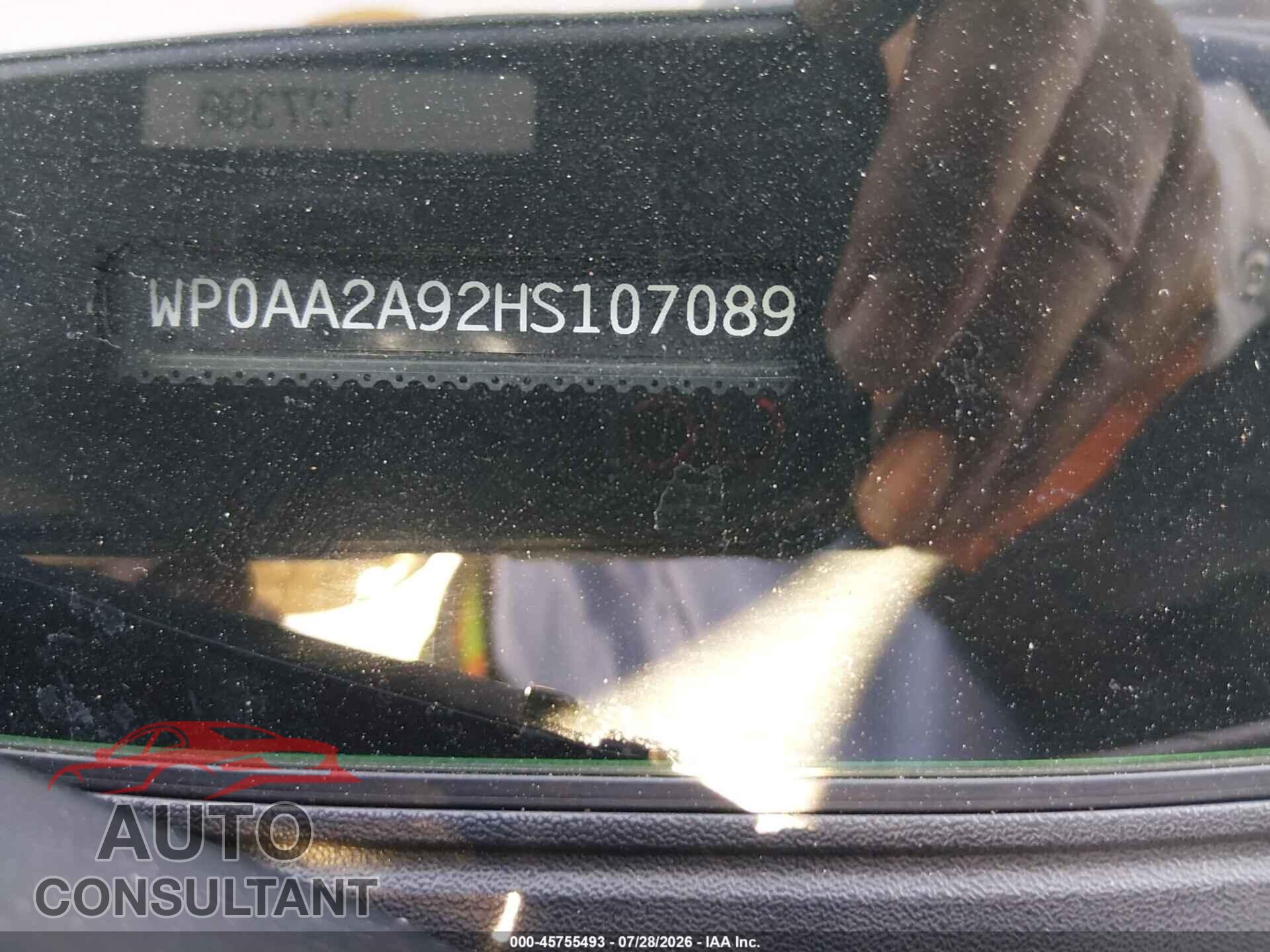 PORSCHE 911 2017 - WP0AA2A92HS107089