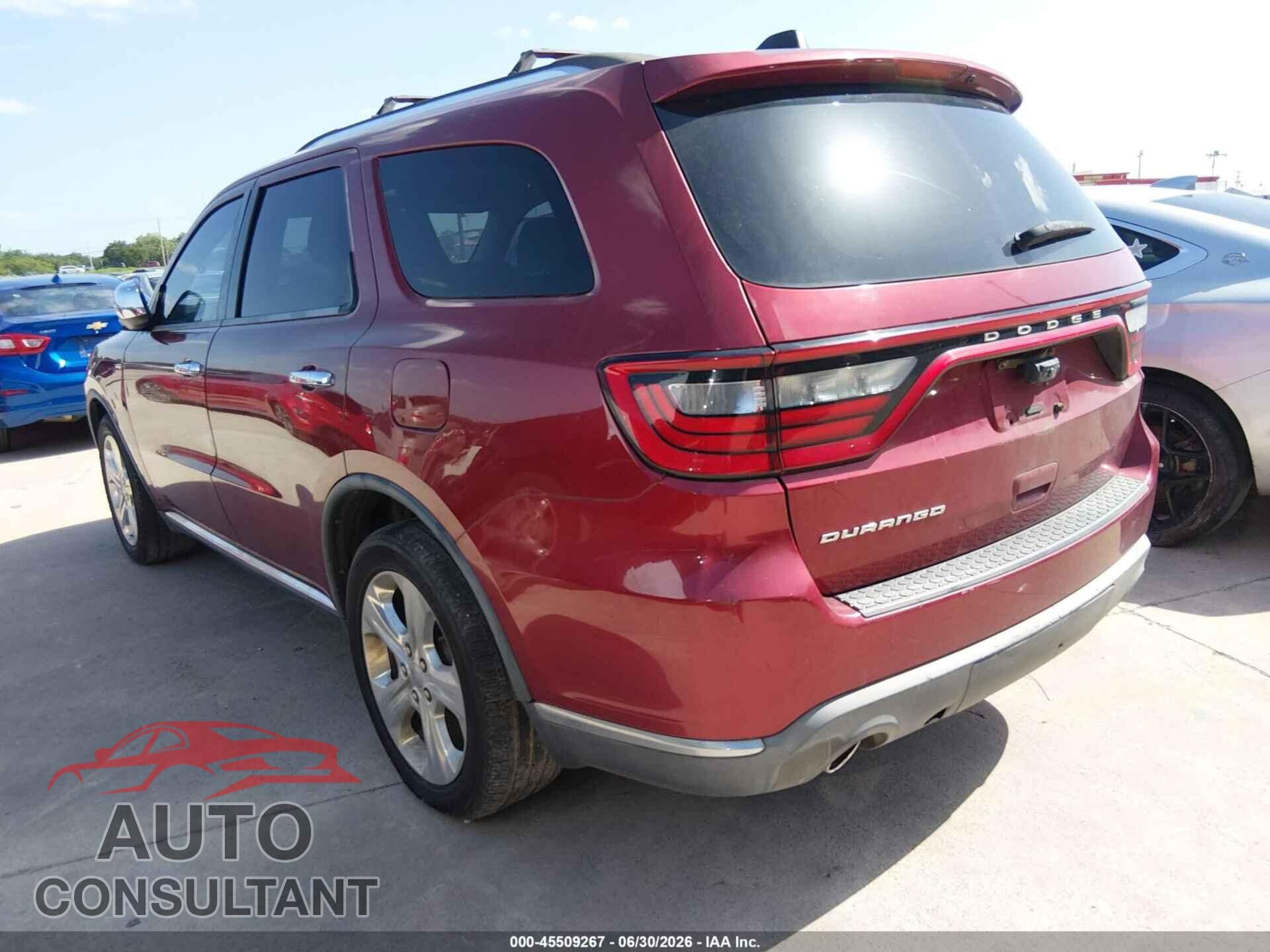 DODGE DURANGO 2015 - 1C4RDHAGXFC784510