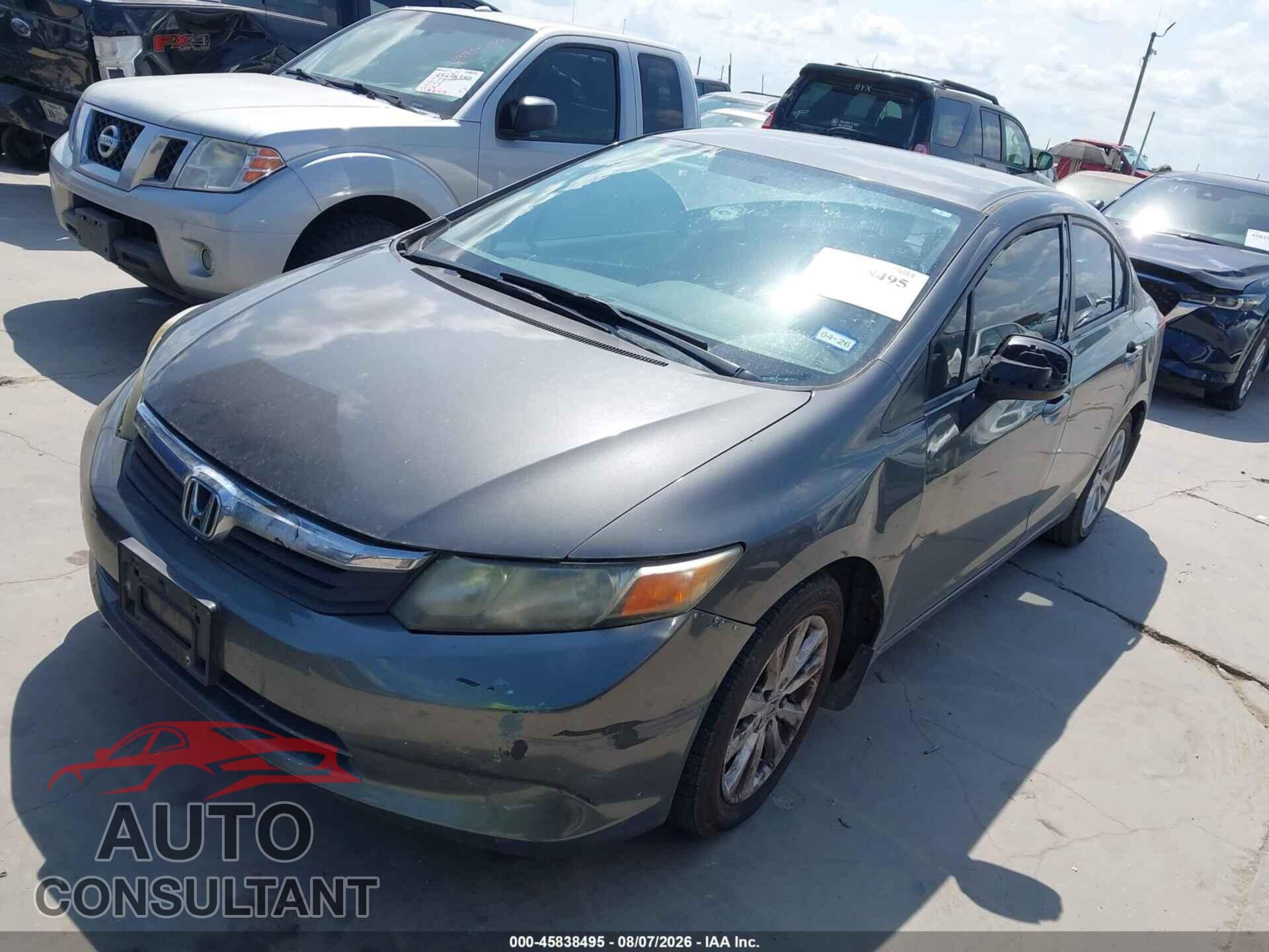HONDA CIVIC 2012 - 2HGFB2F51CH602233