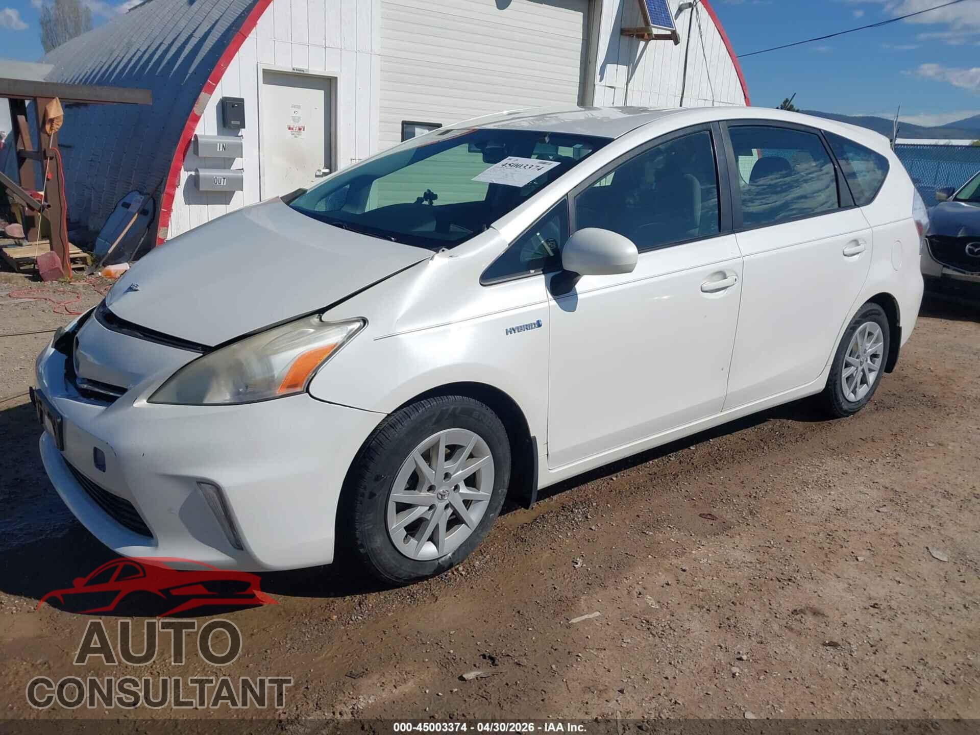 TOYOTA PRIUS V 2012 - JTDZN3EU2C3071354