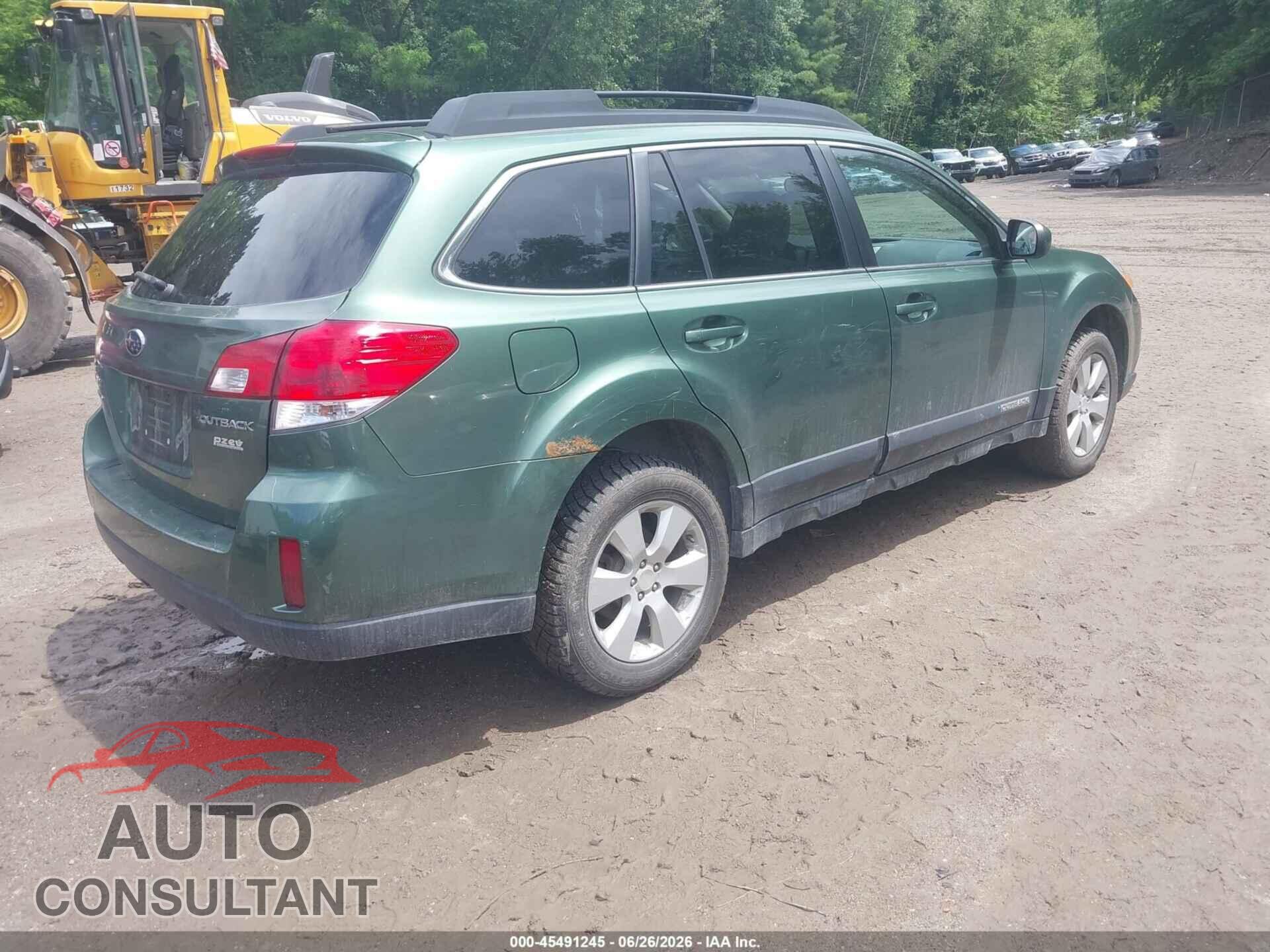 SUBARU OUTBACK 2012 - 4S4BRBCC4C3269830
