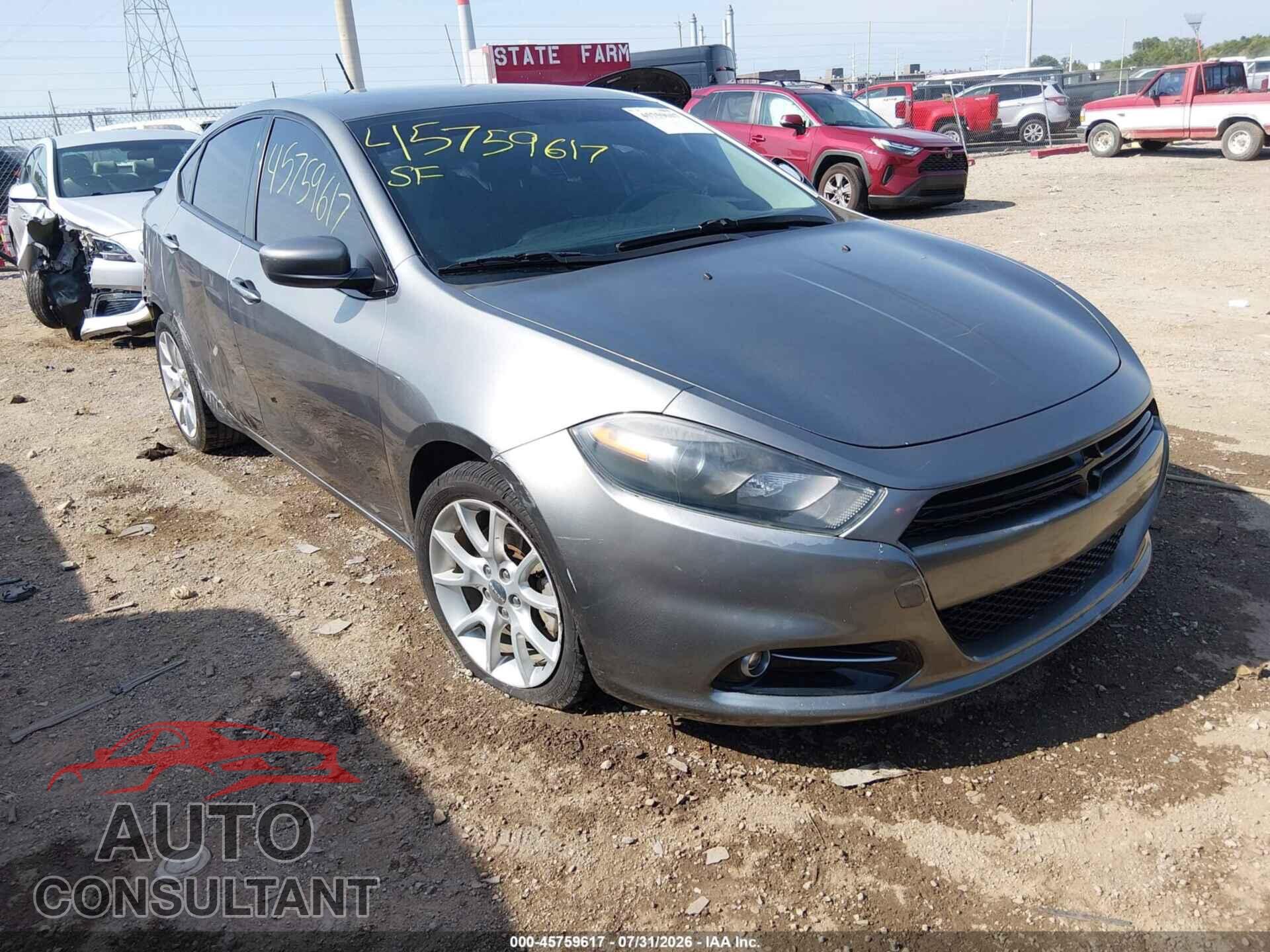 DODGE DART 2013 - 1C3CDFBA6DD345949
