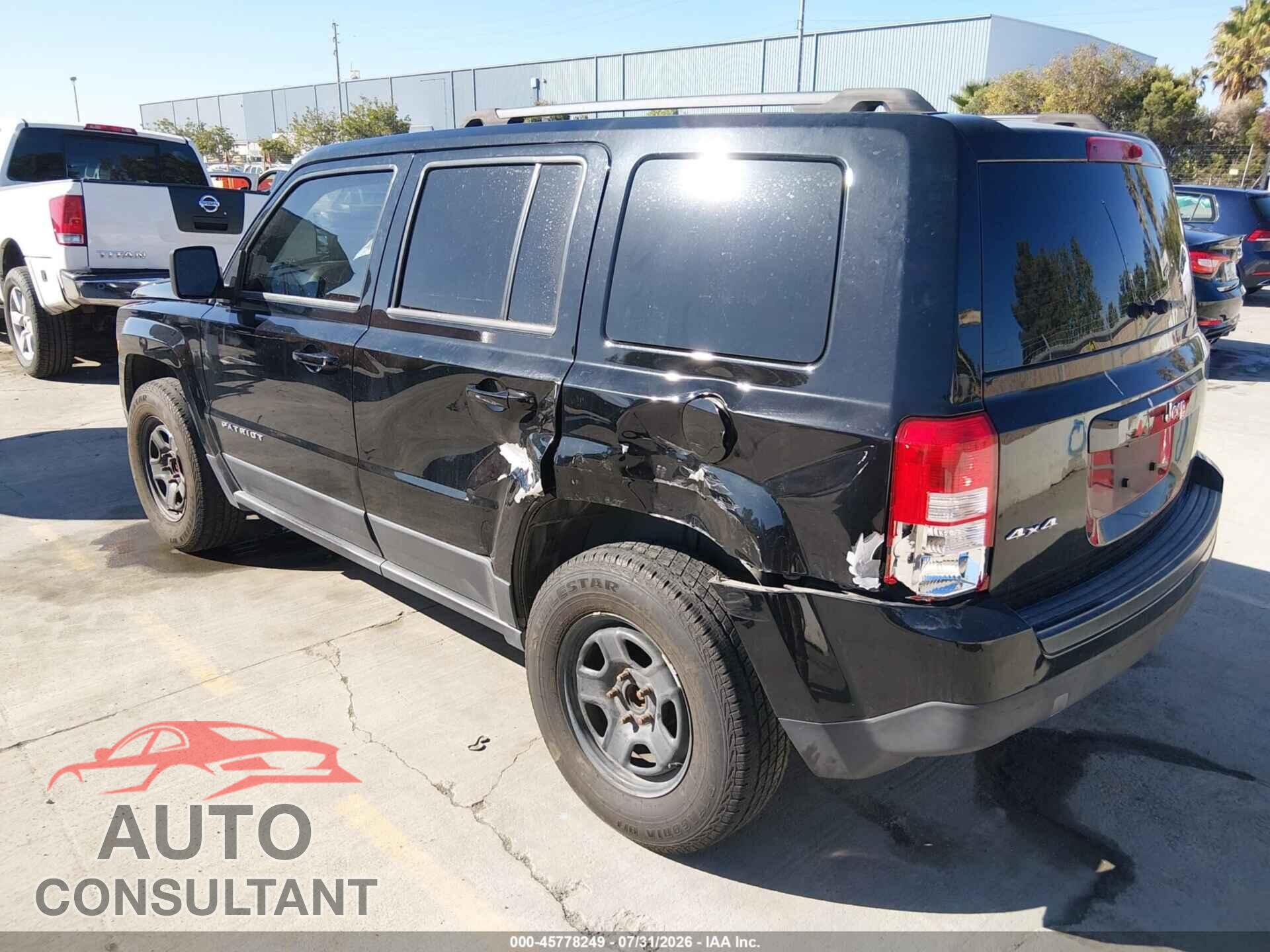 JEEP PATRIOT 2015 - 1C4NJRBB9FD155654