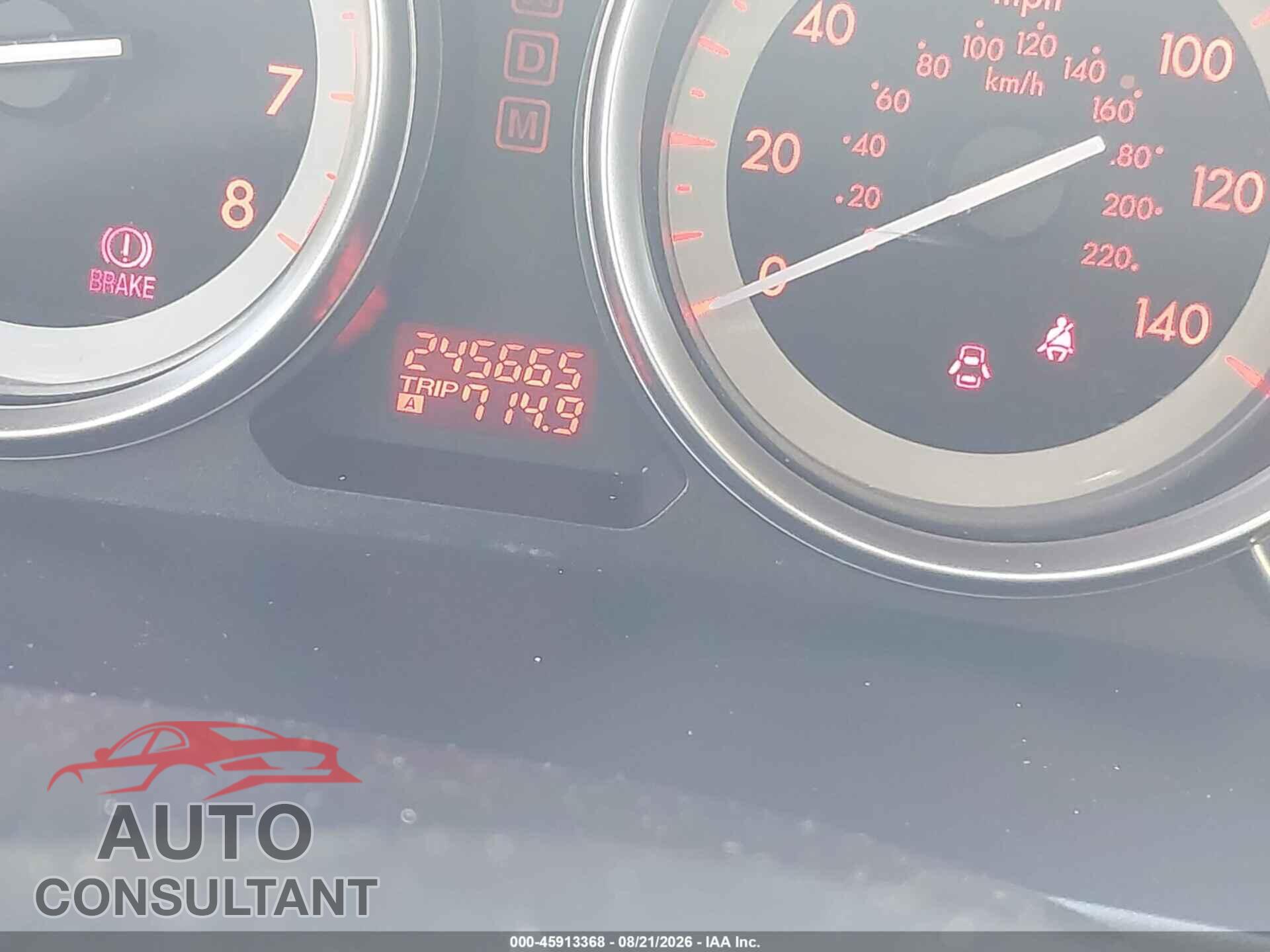 MAZDA CX-9 2012 - JM3TB3DV9C0364220