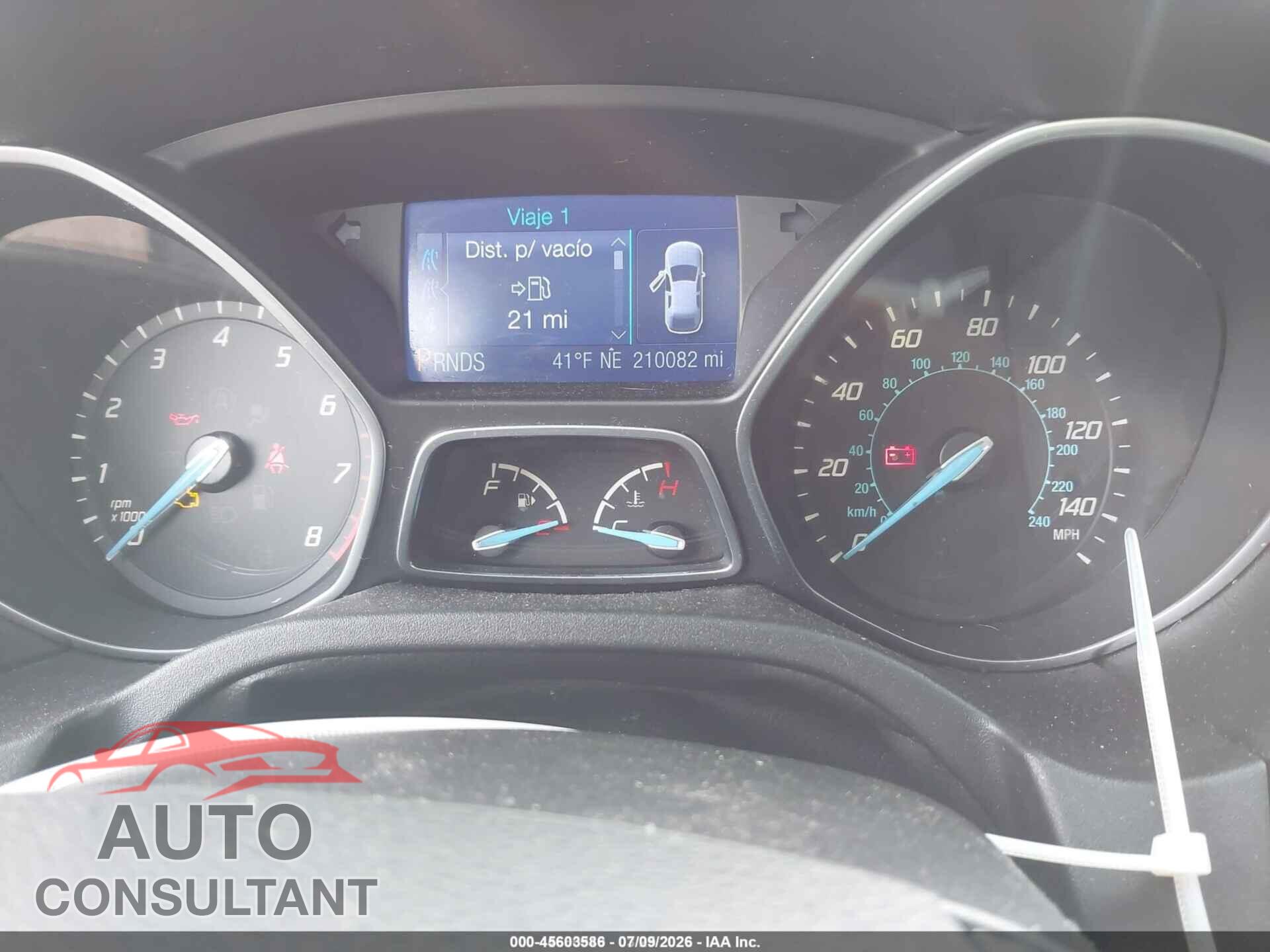 FORD FOCUS 2013 - 1FADP3F2XDL249794