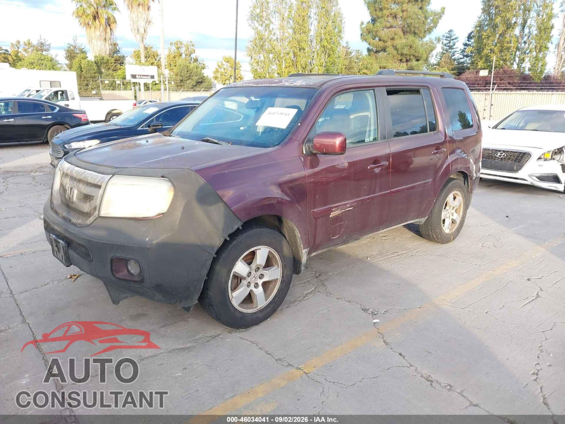 HONDA PILOT 2011 - 5FNYF3H52BB047585