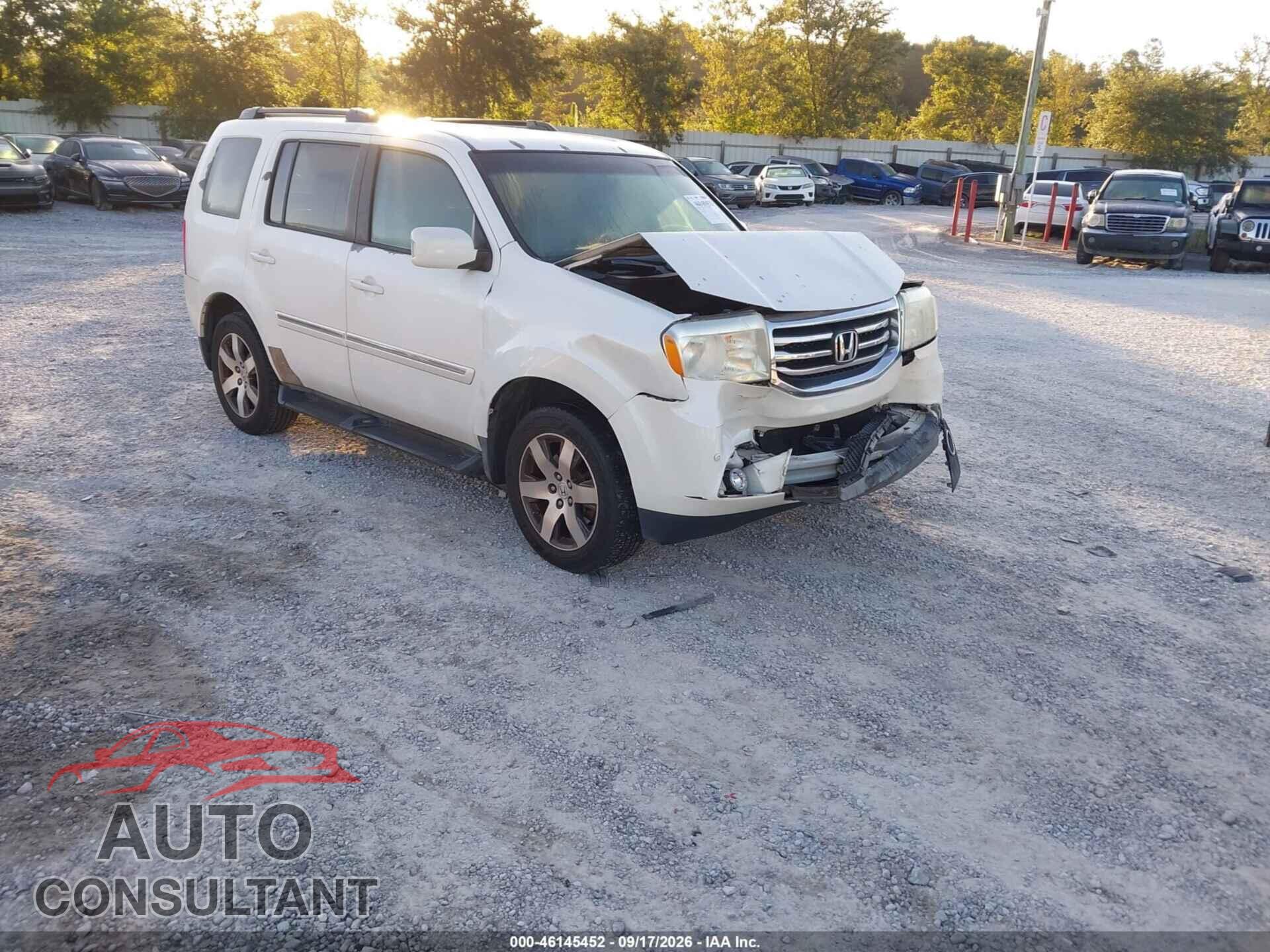HONDA PILOT 2012 - 5FNYF3H98CB028284