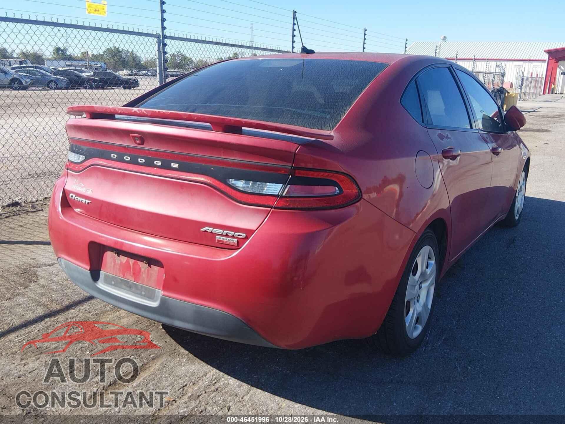 DODGE DART 2013 - 1C3CDFAH7DD320024