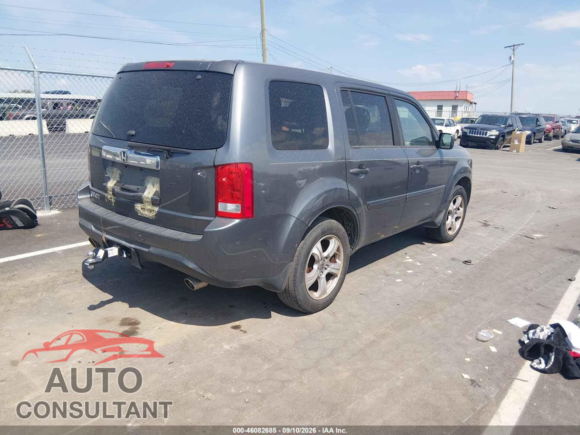 HONDA PILOT 2012 - 5FNYF3H54CB010037