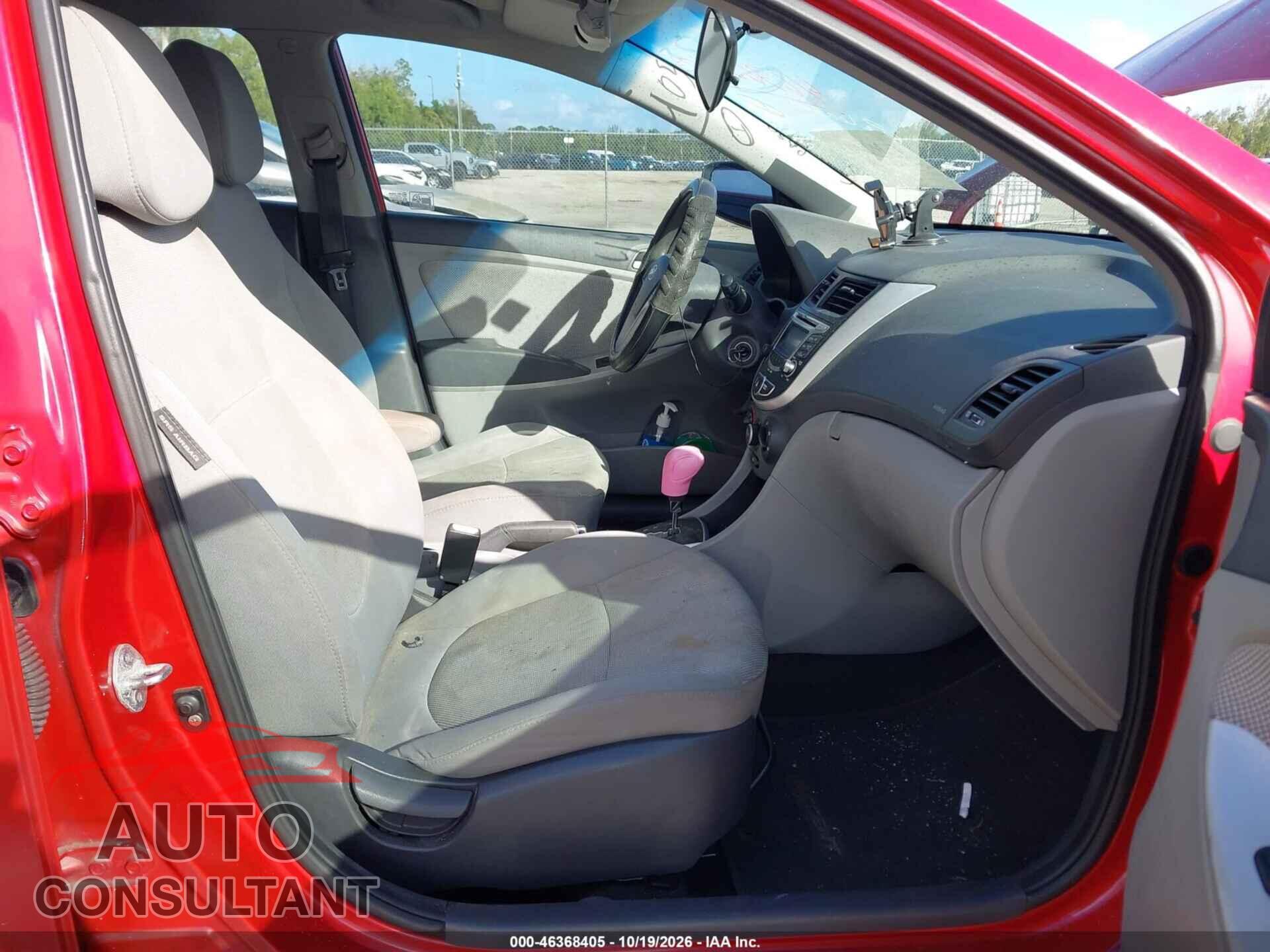 HYUNDAI ACCENT 2012 - KMHCT5AE8CU012997