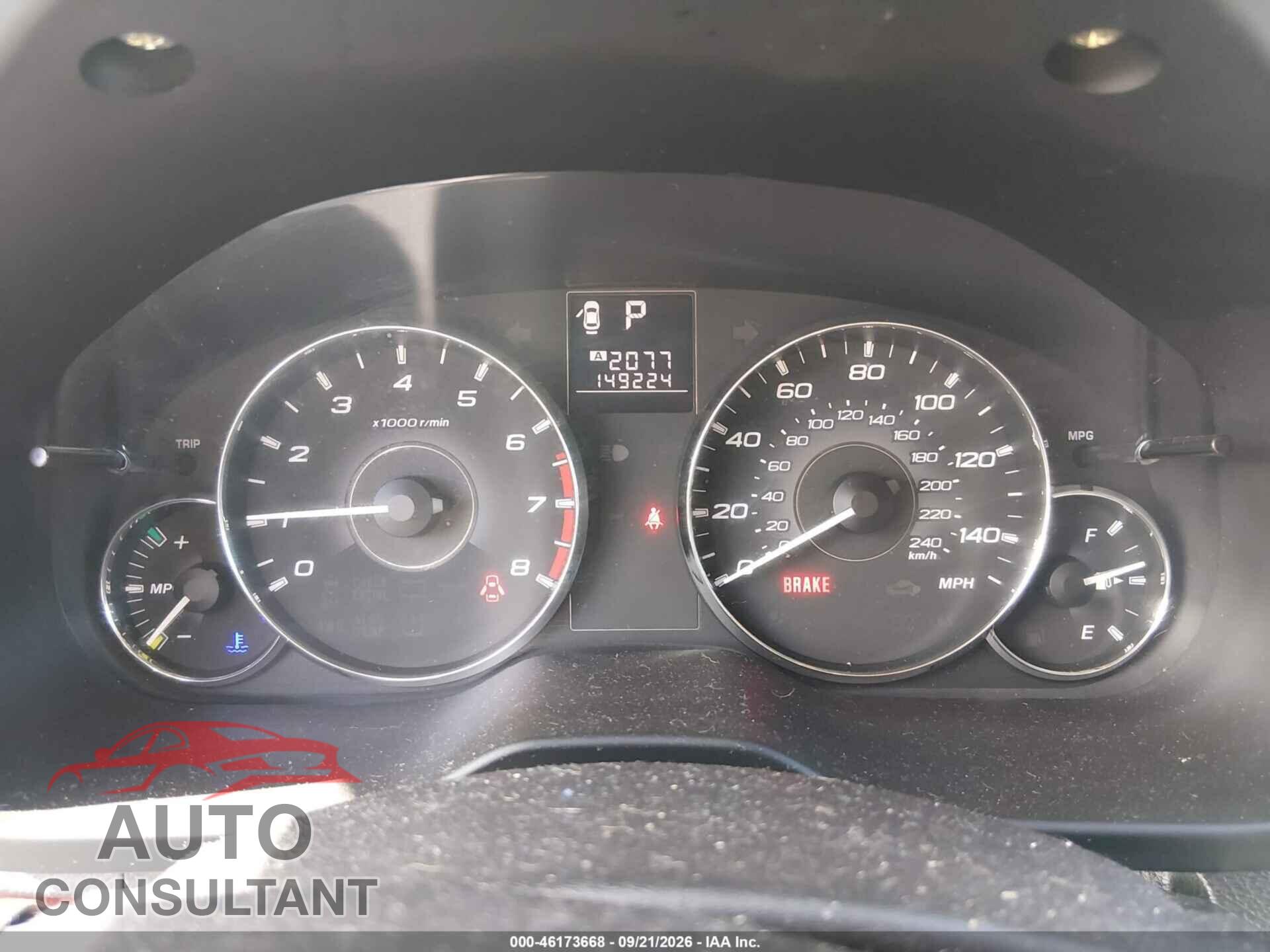 SUBARU OUTBACK 2011 - 4S4BRBKC2B3349210