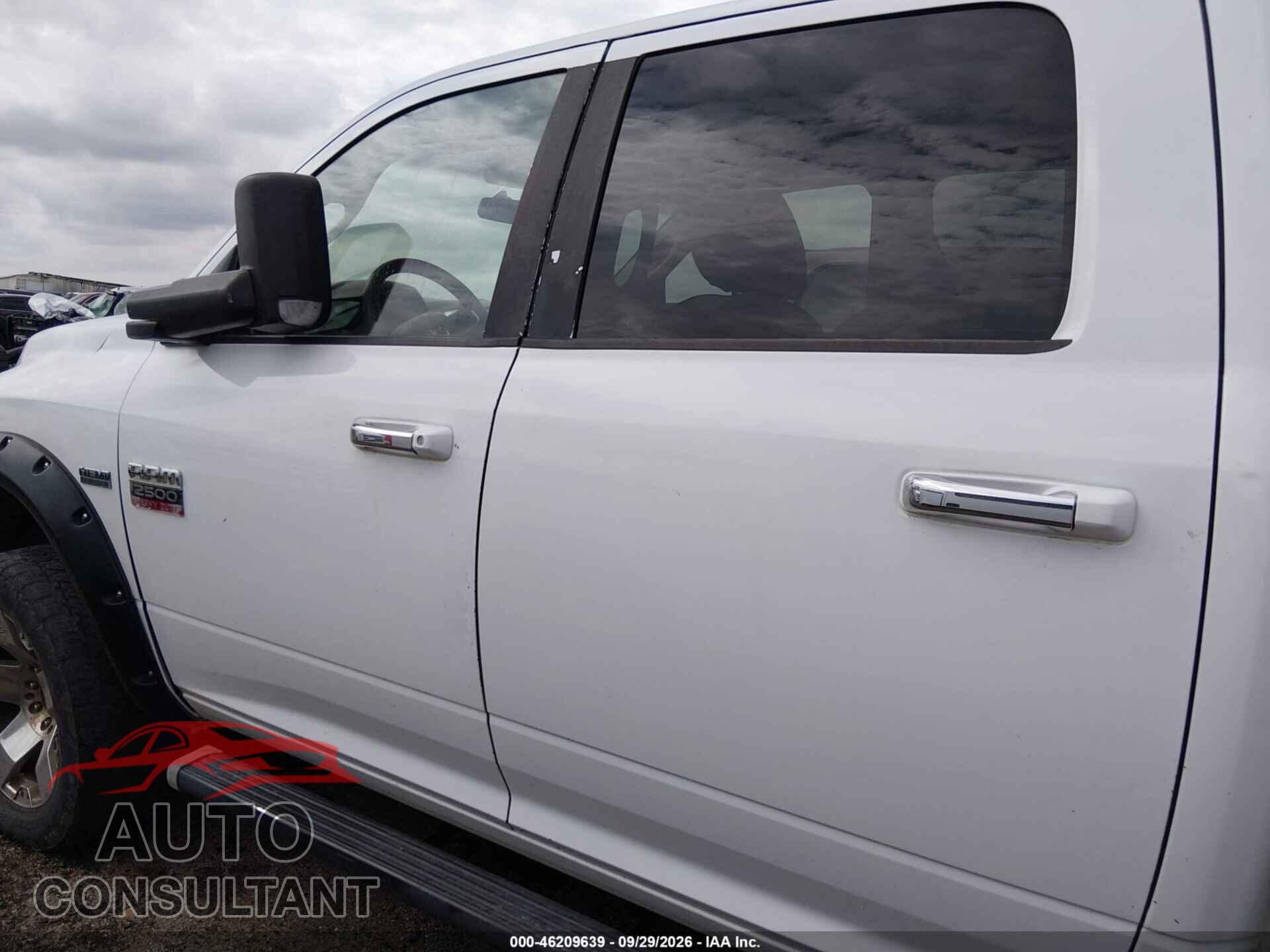 DODGE RAM 2500 2010 - 3D7TT2CT9AG176330