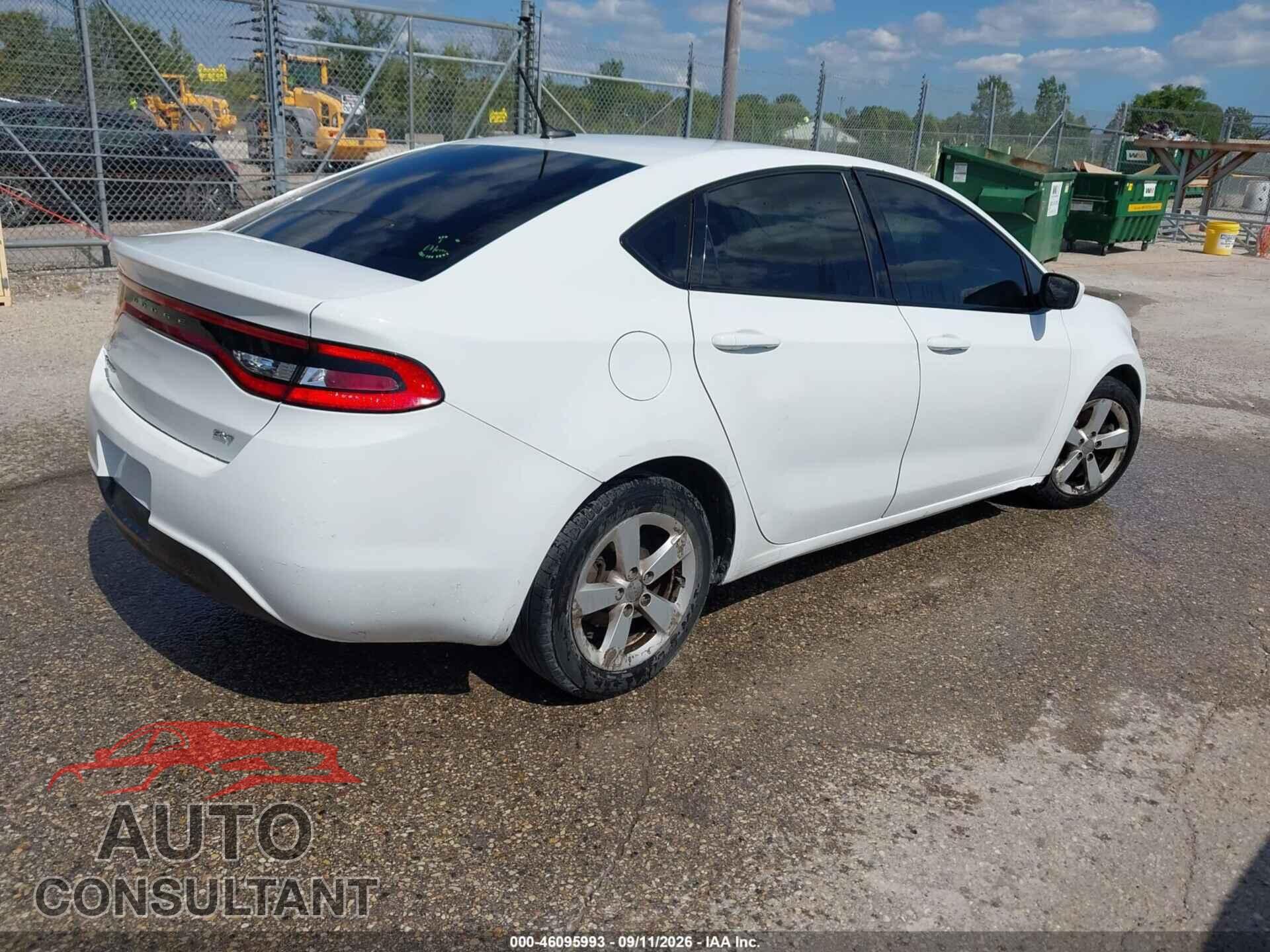 DODGE DART 2015 - 1C3CDFBB2FD308974