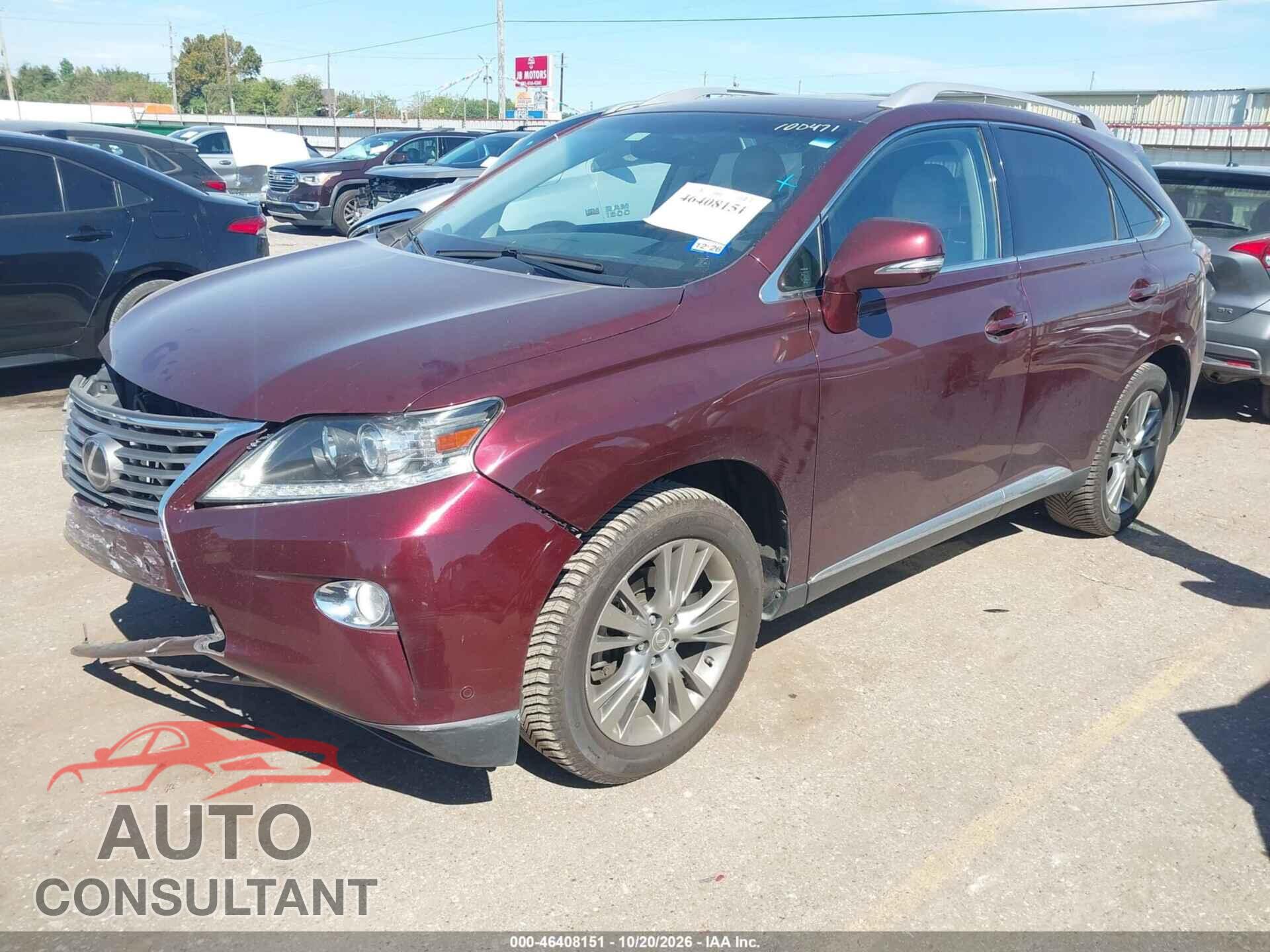 LEXUS RX 350 2014 - JTJZK1BA3E2010267