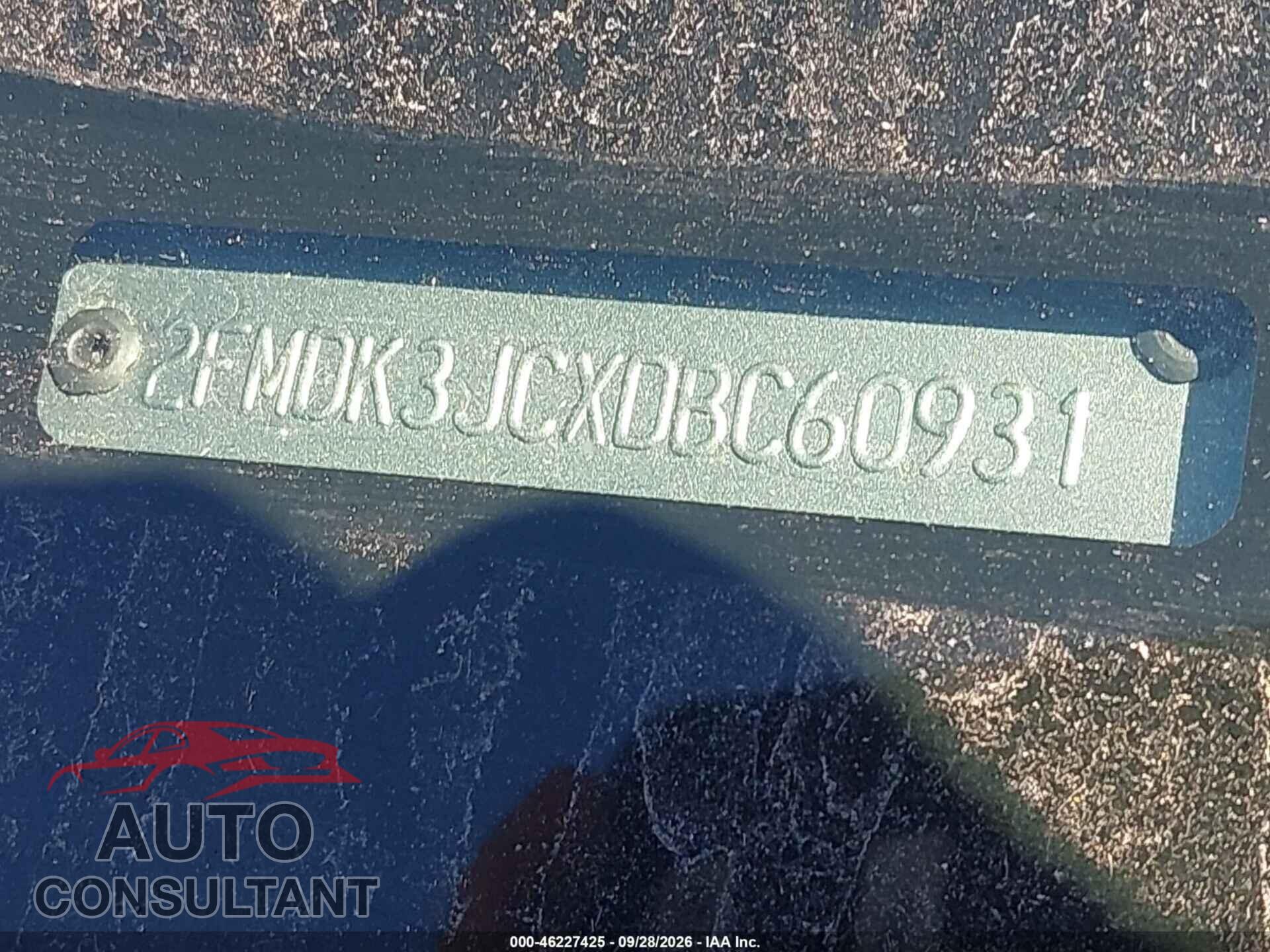 FORD EDGE 2013 - 2FMDK3JCXDBC60931