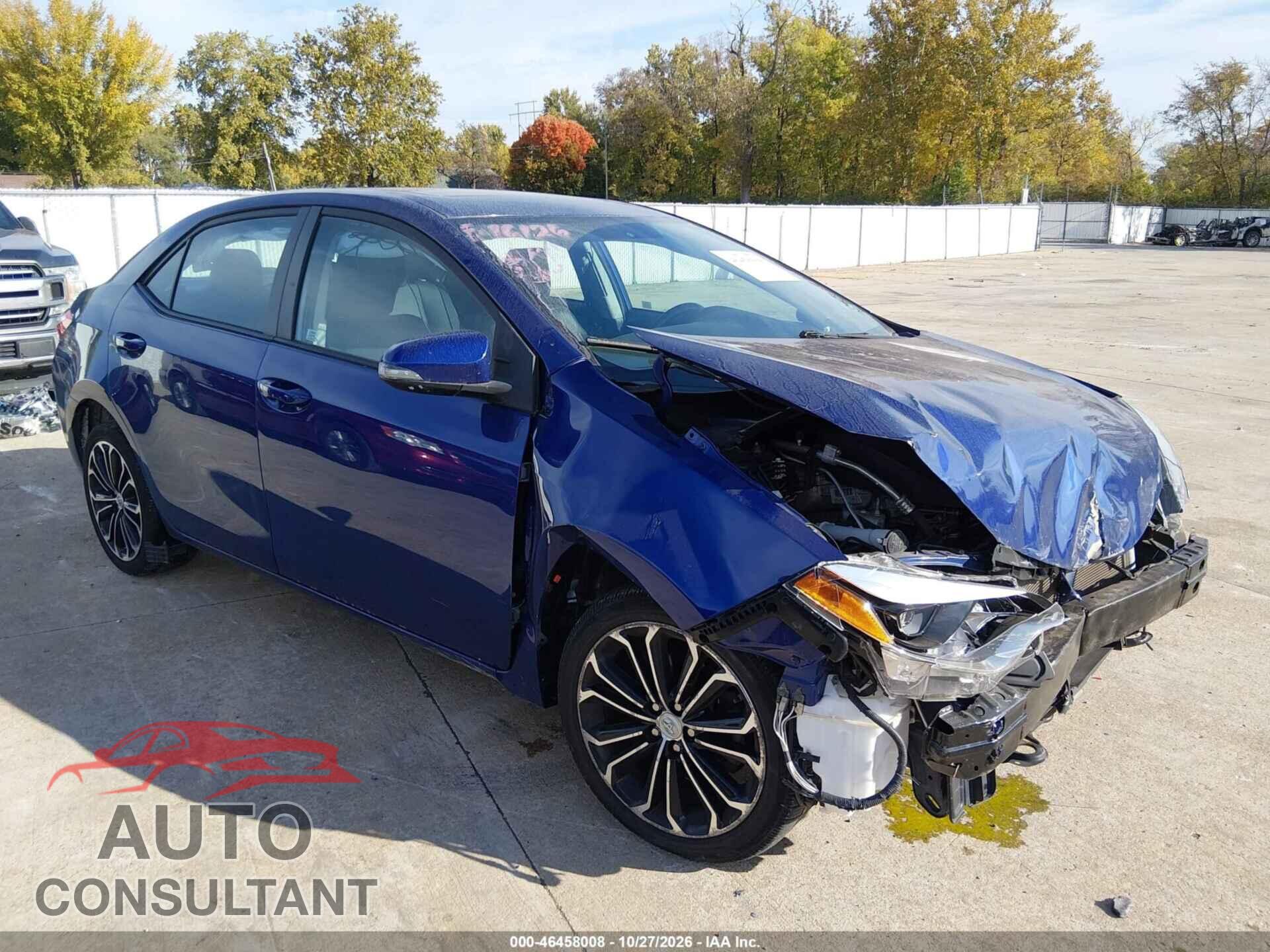 TOYOTA COROLLA 2015 - 2T1BURHEXFC459956