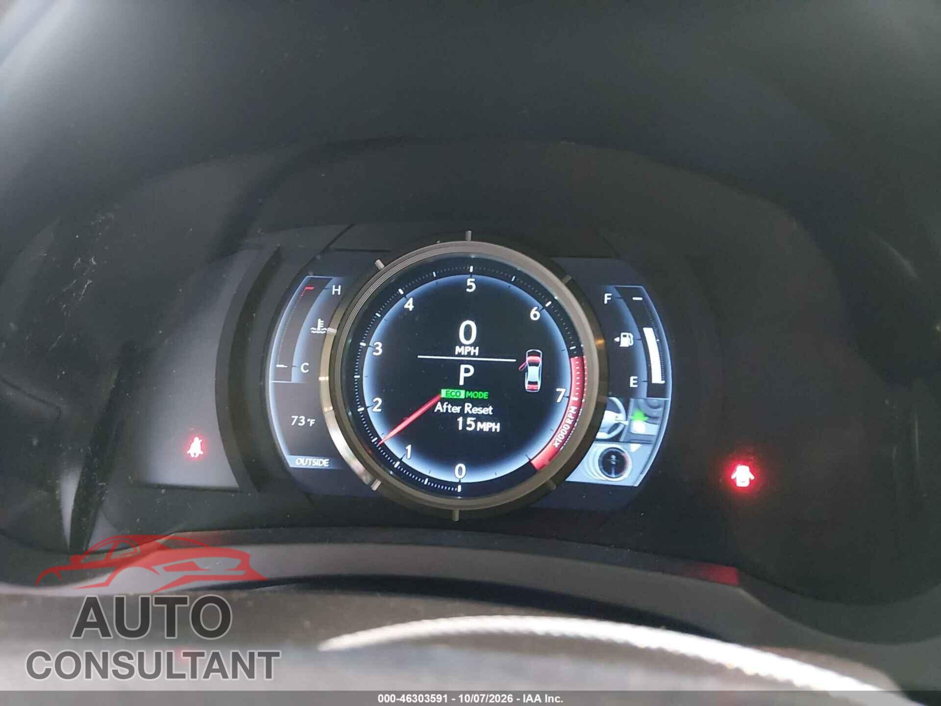 LEXUS IS 250 2015 - JTHBF1D20F5052120