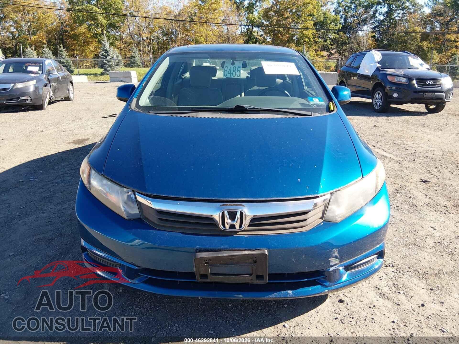 HONDA CIVIC 2012 - 2HGFB2F85CH542807