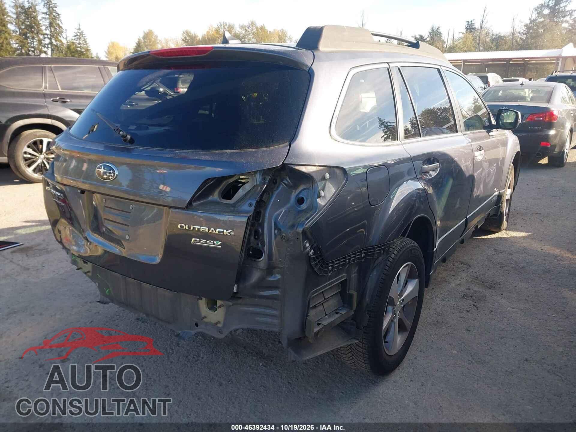 SUBARU OUTBACK 2014 - 4S4BRBPC5E3214803