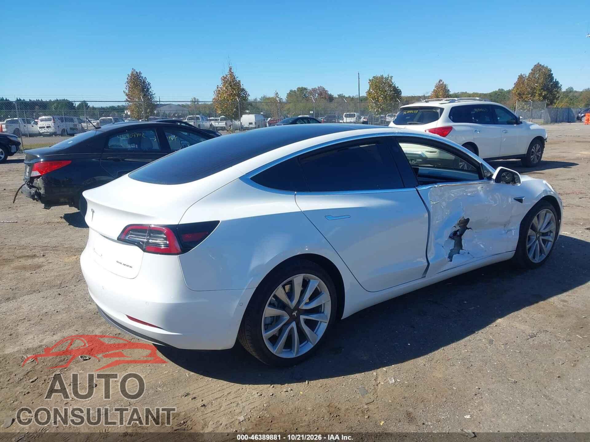 TESLA MODEL 3 2018 - 5YJ3E1EB2JF134123