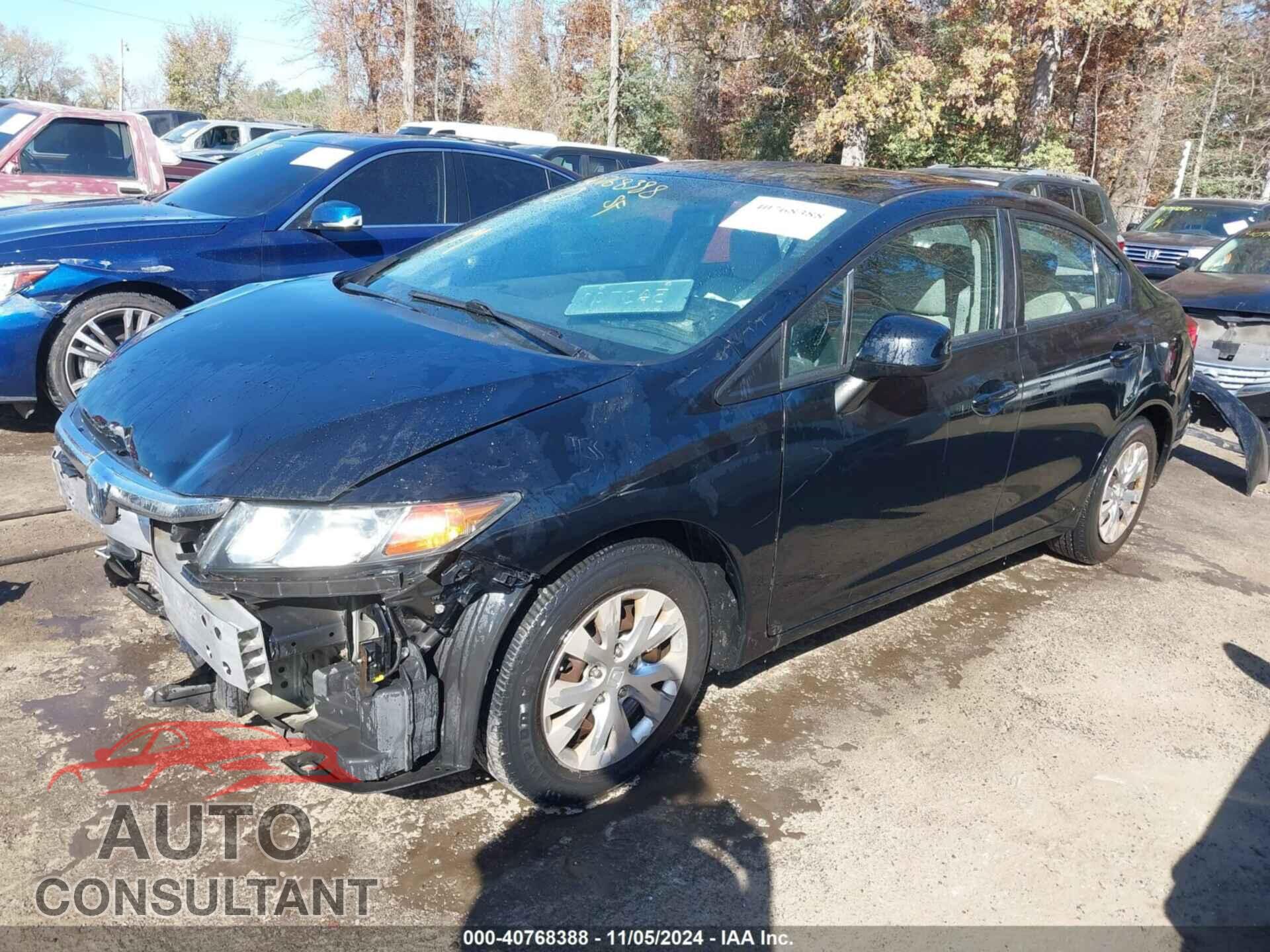 HONDA CIVIC 2012 - 19XFB2F56CE338971