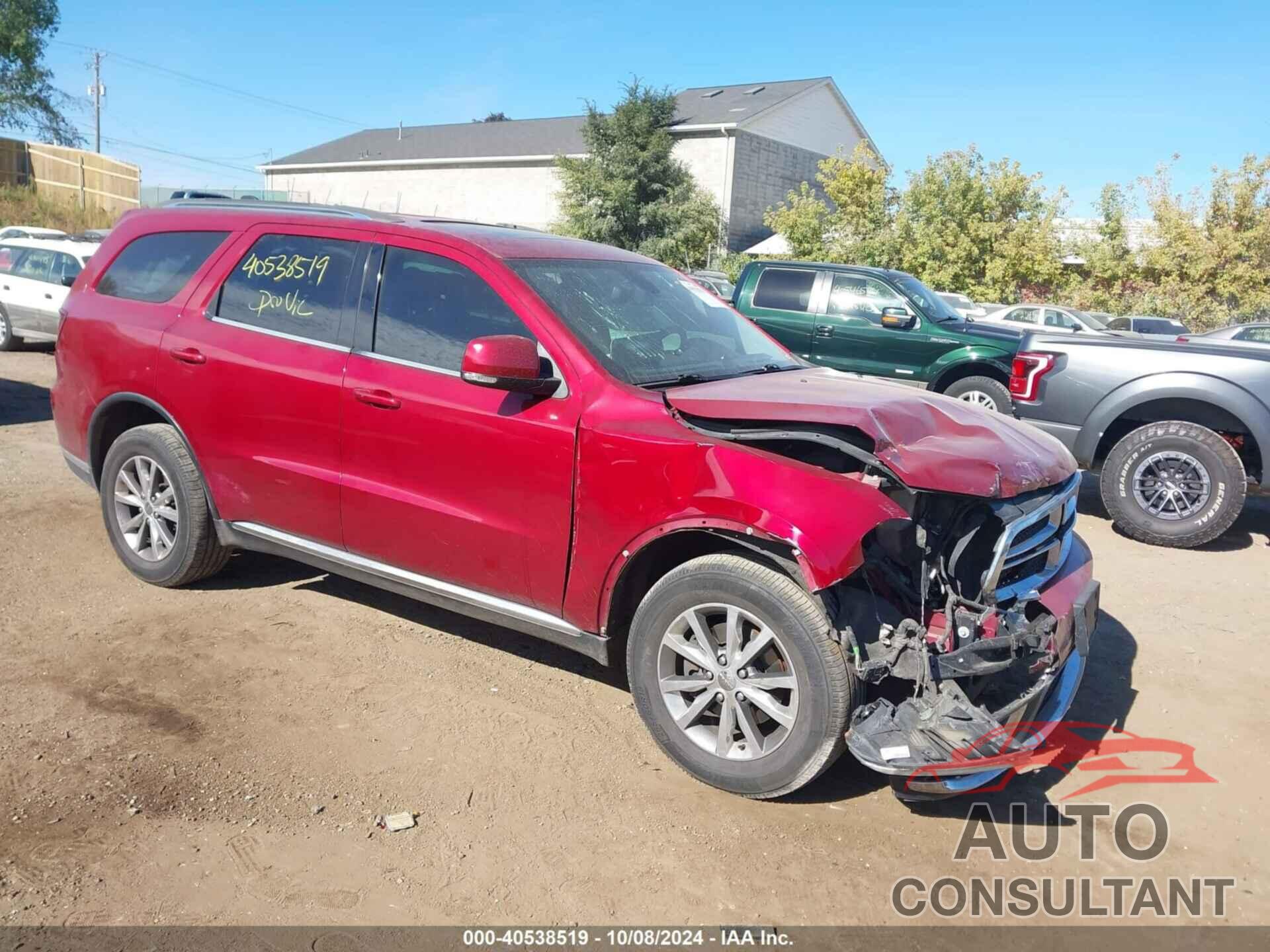 DODGE DURANGO 2014 - 1C4RDJDG4EC522385