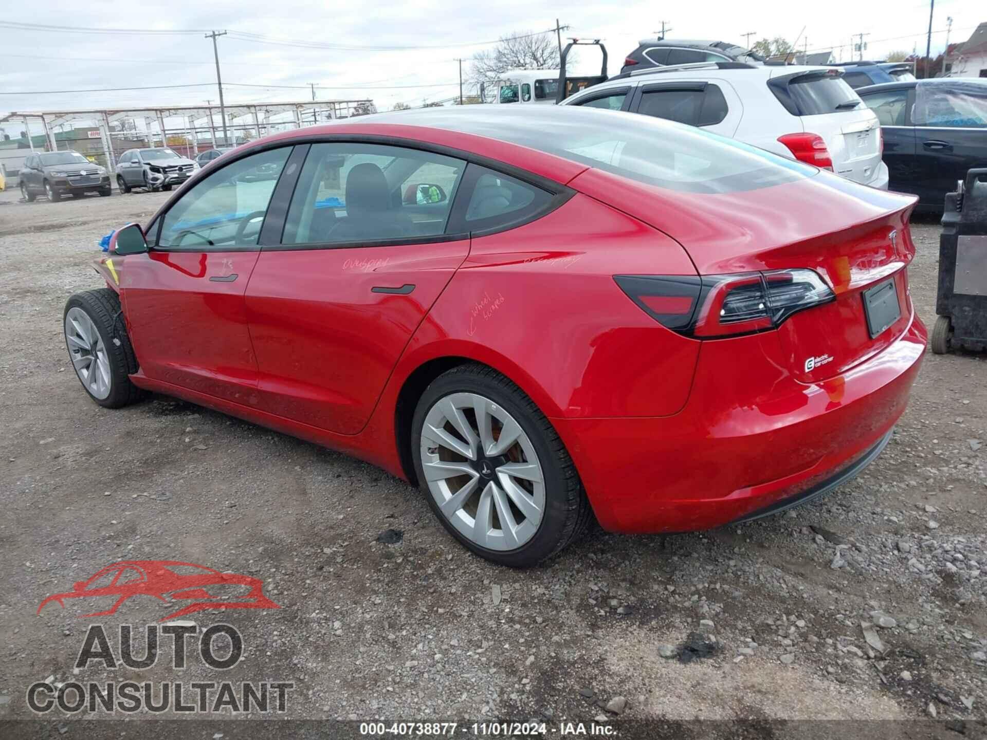 TESLA MODEL 3 2022 - 5YJ3E1EB9NF191666