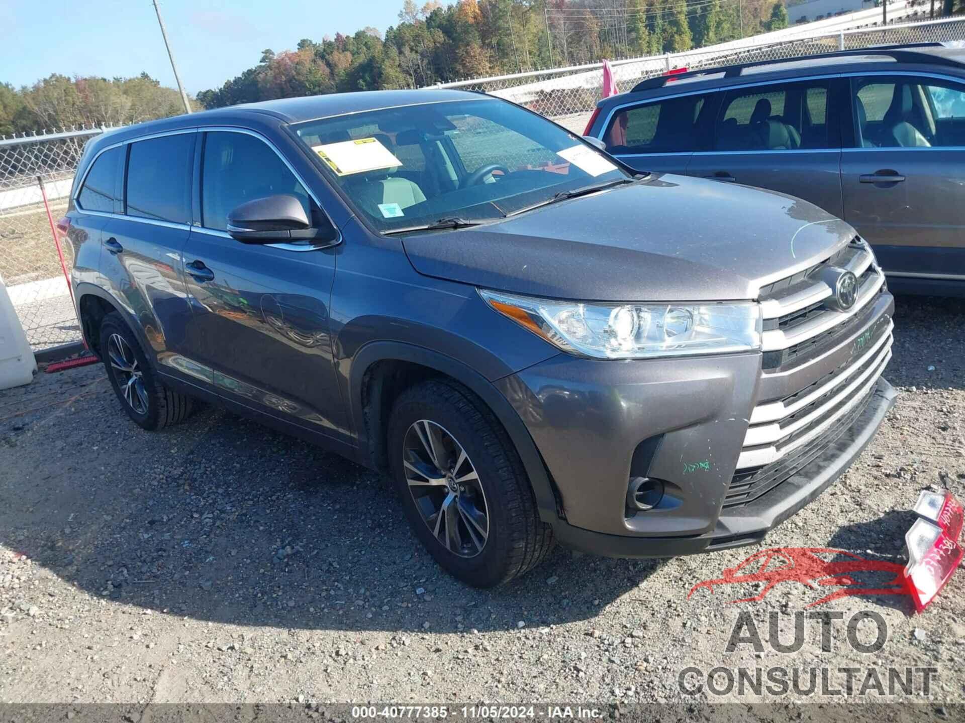 TOYOTA HIGHLANDER 2017 - 5TDZARFH4HS025191