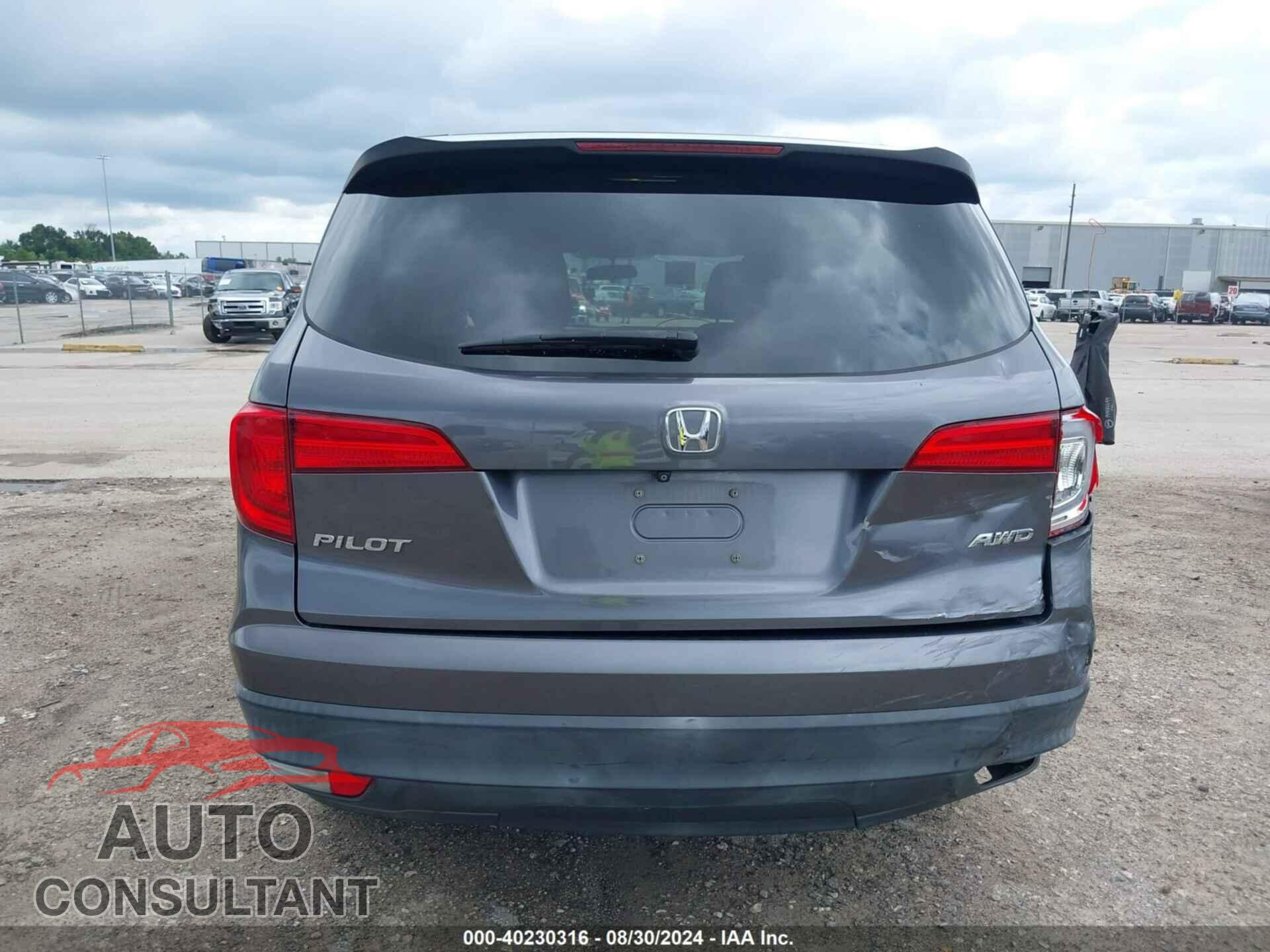HONDA PILOT 2017 - 5FNYF6H12HB006820
