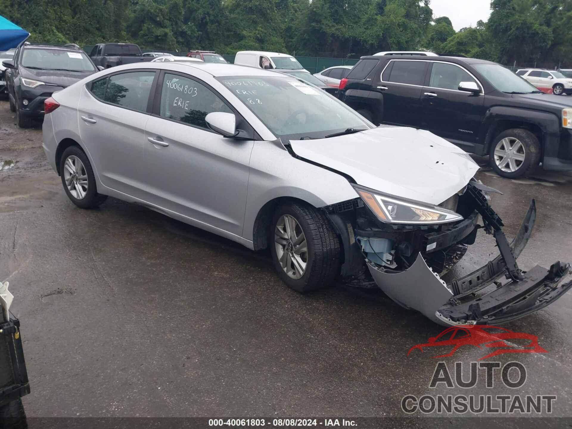 HYUNDAI ELANTRA 2019 - 5NPD84LF8KH419334