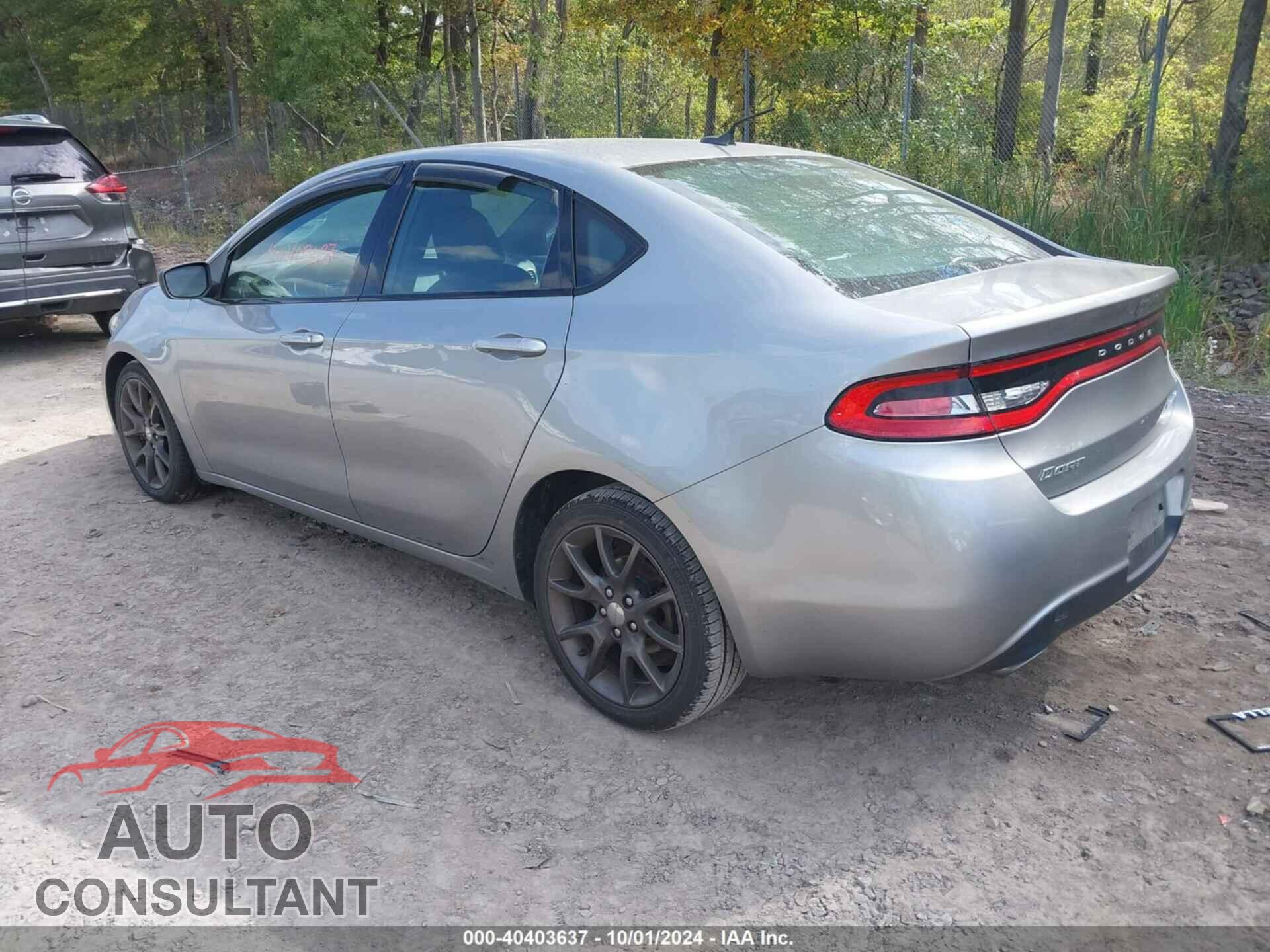 DODGE DART 2015 - 1C3CDFBB9FD403855