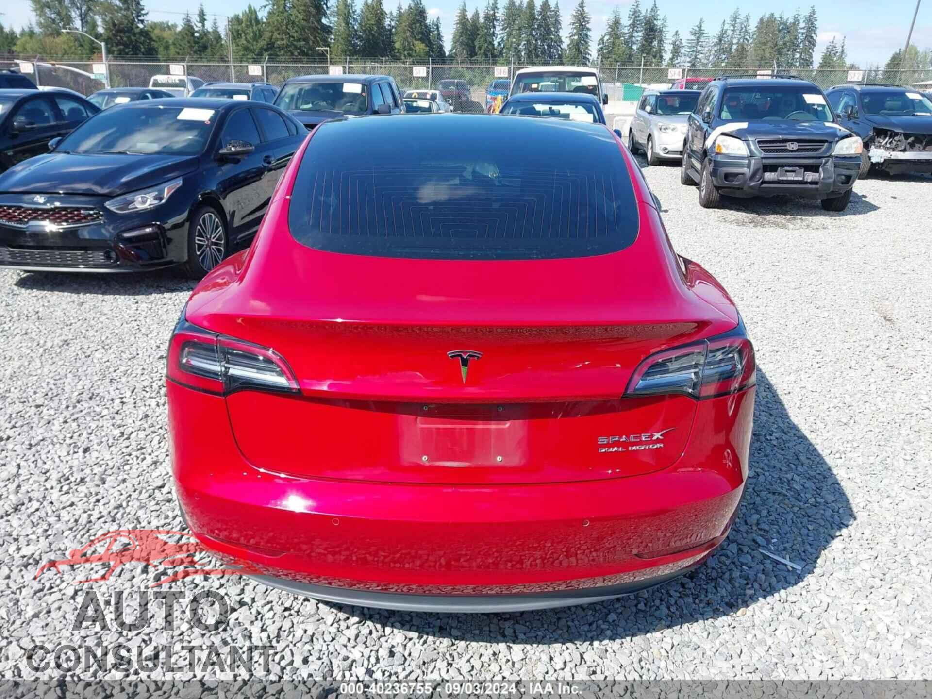 TESLA MODEL 3 2018 - 5YJ3E1EBXJF091456
