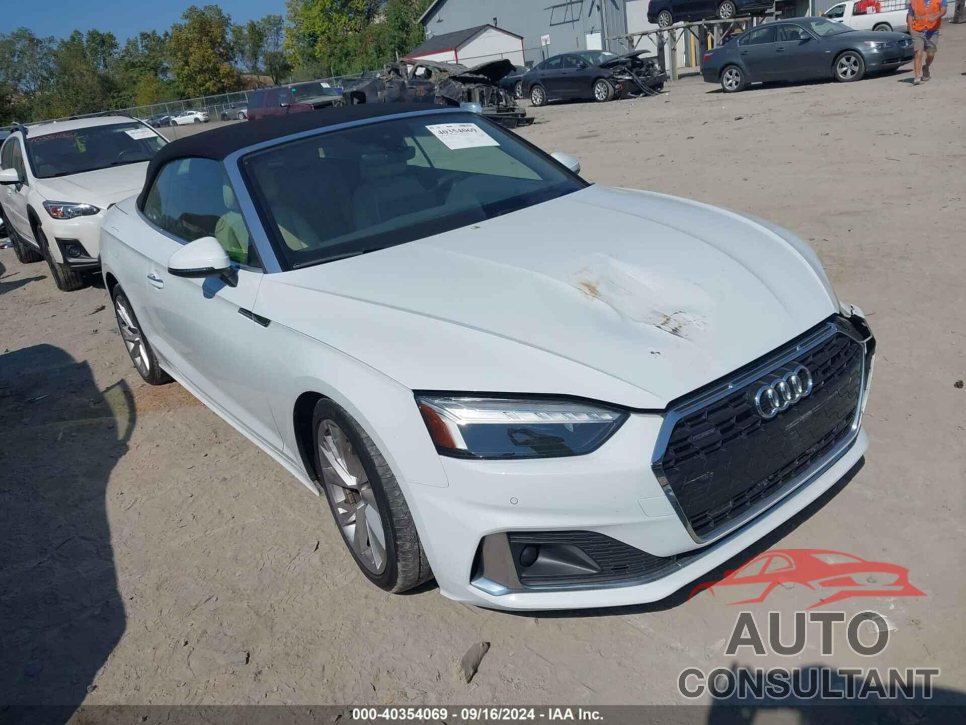 AUDI A5 CABRIOLET 2020 - WAUWNGF57LN003389