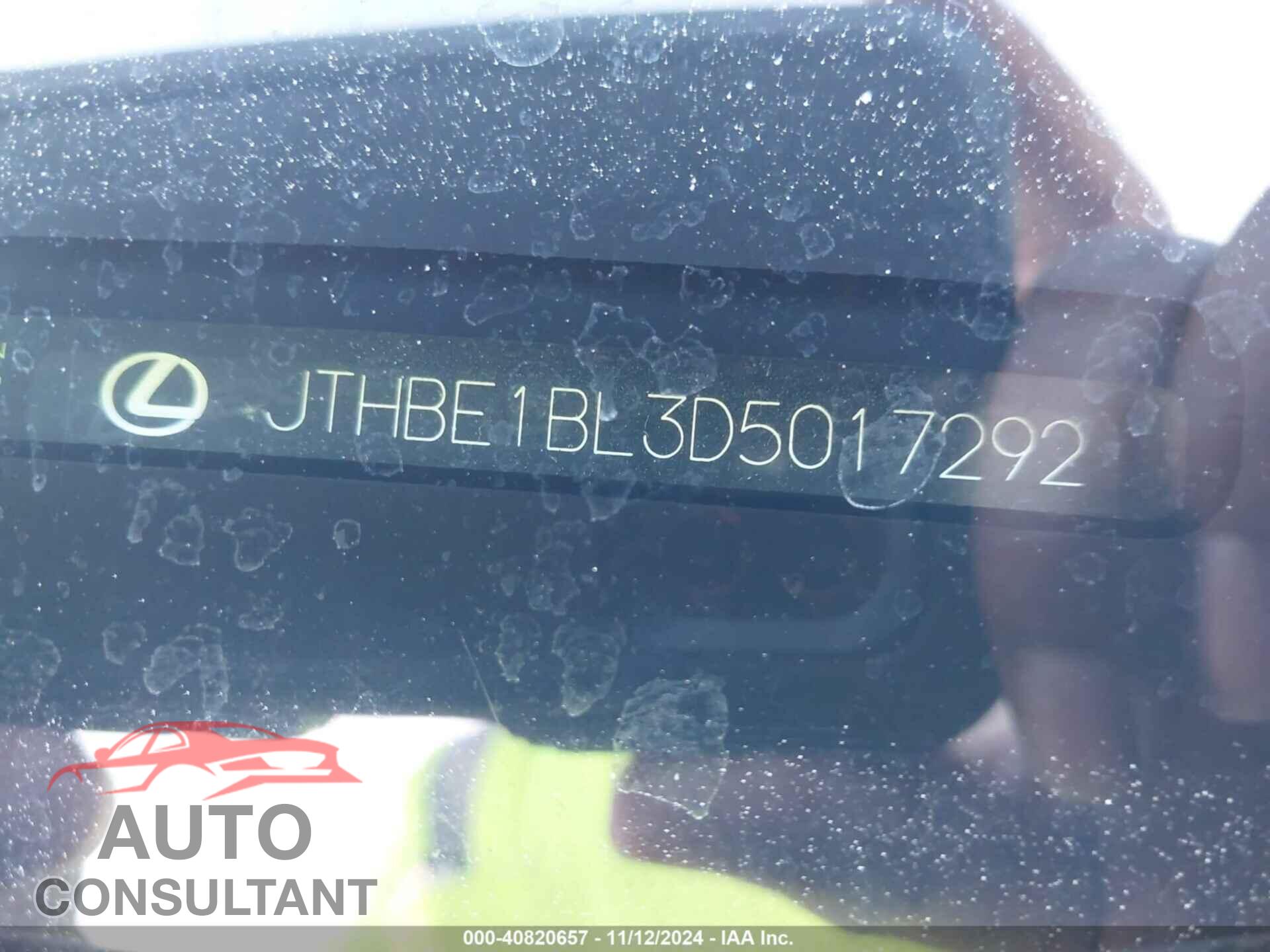 LEXUS GS 2013 - JTHBE1BL3D5017292