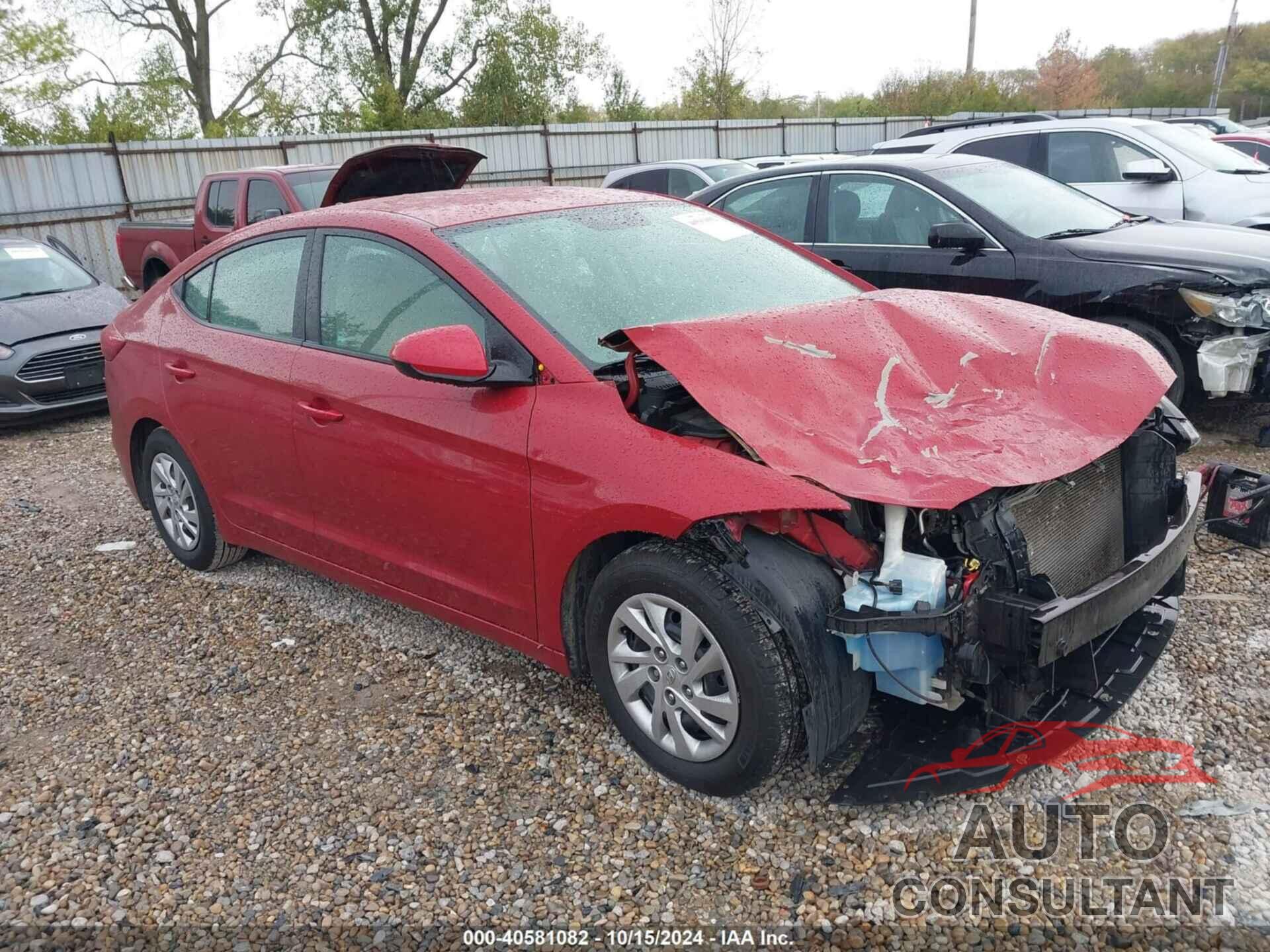 HYUNDAI ELANTRA 2017 - KMHD74LF8HU410291