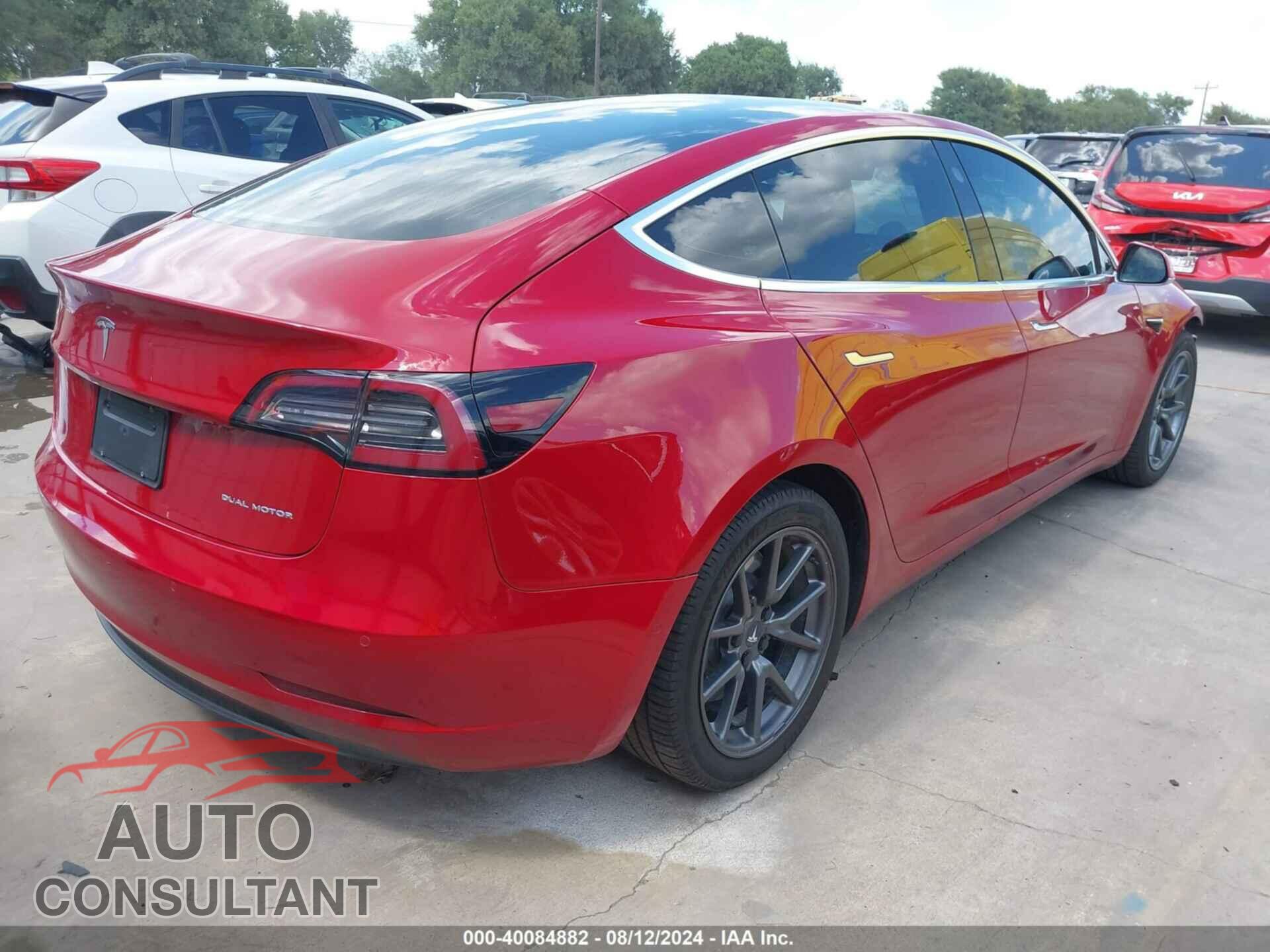 TESLA MODEL 3 2019 - 5YJ3E1EB0KF442070