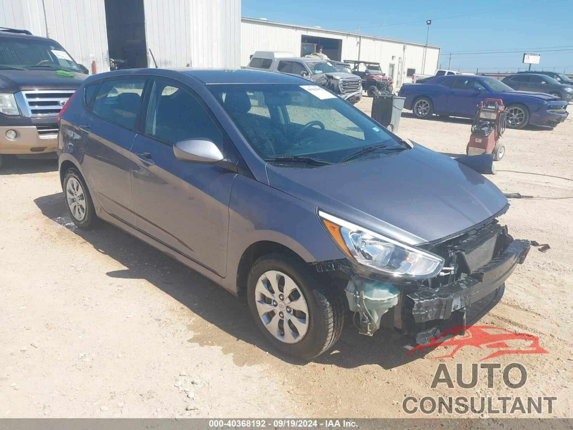 HYUNDAI ACCENT 2017 - KMHCT5AE7HU345215