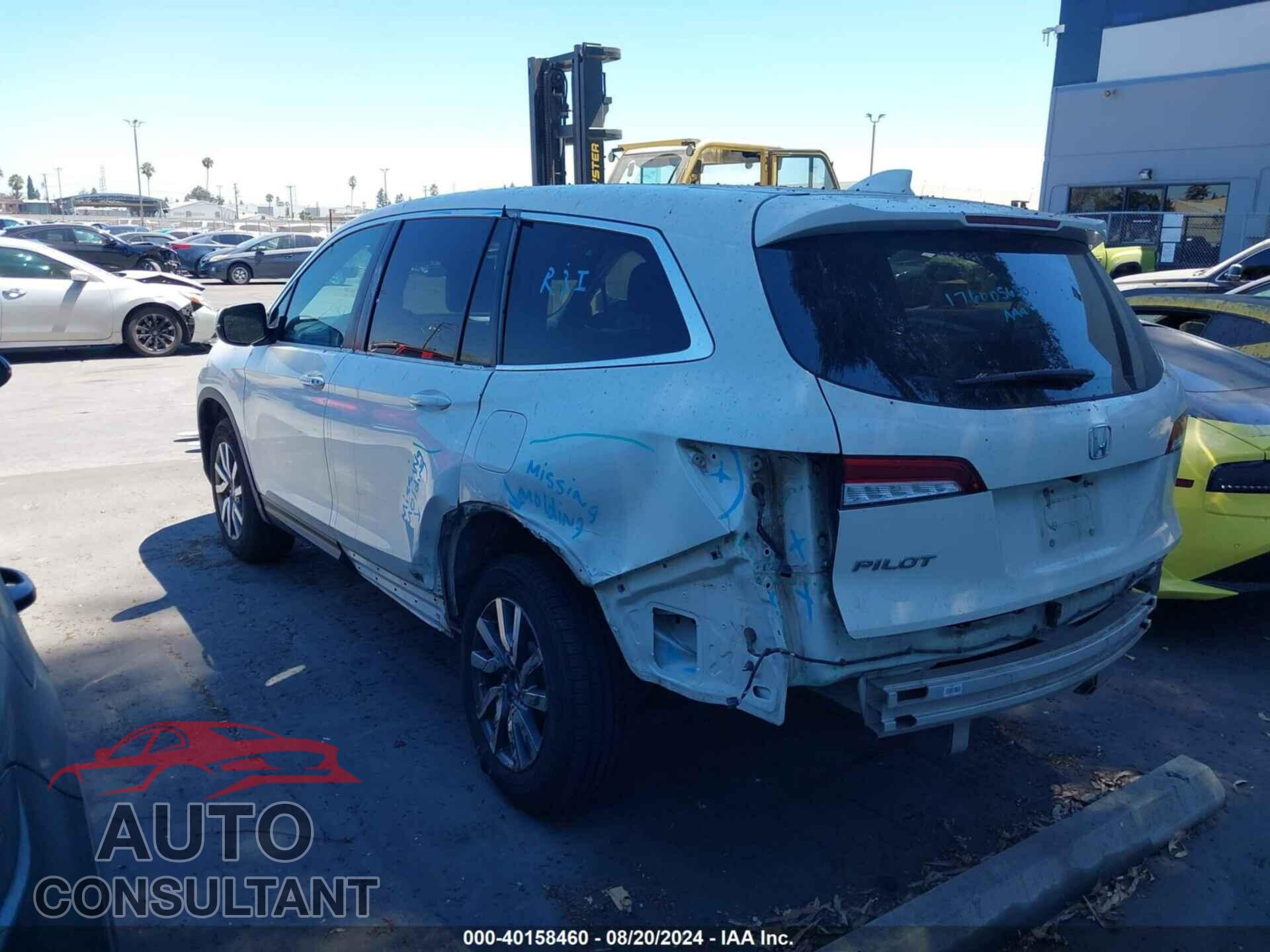 HONDA PILOT 2019 - 5FNYF5H51KB024374