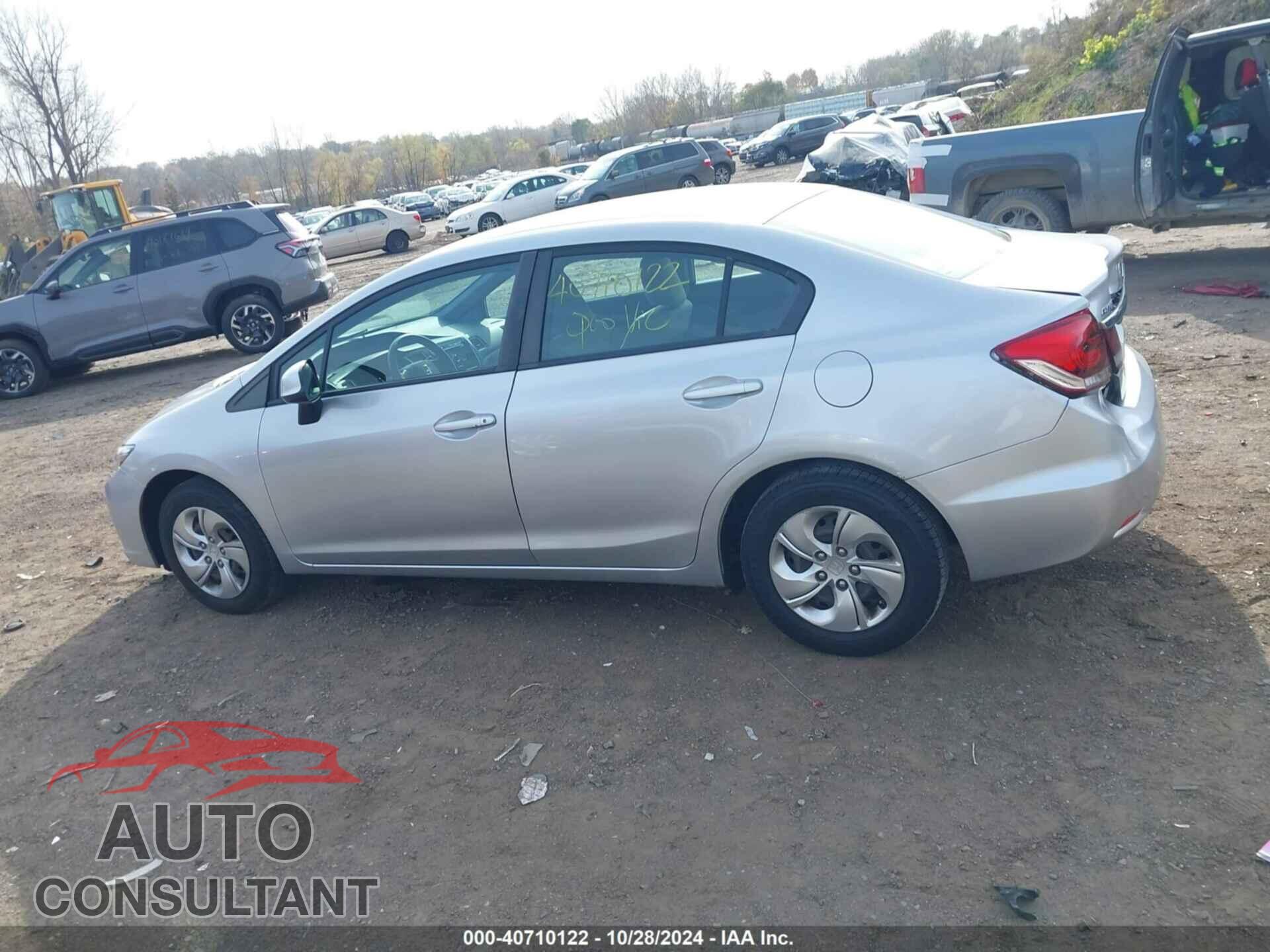 HONDA CIVIC 2013 - 19XFB2F56DE085202