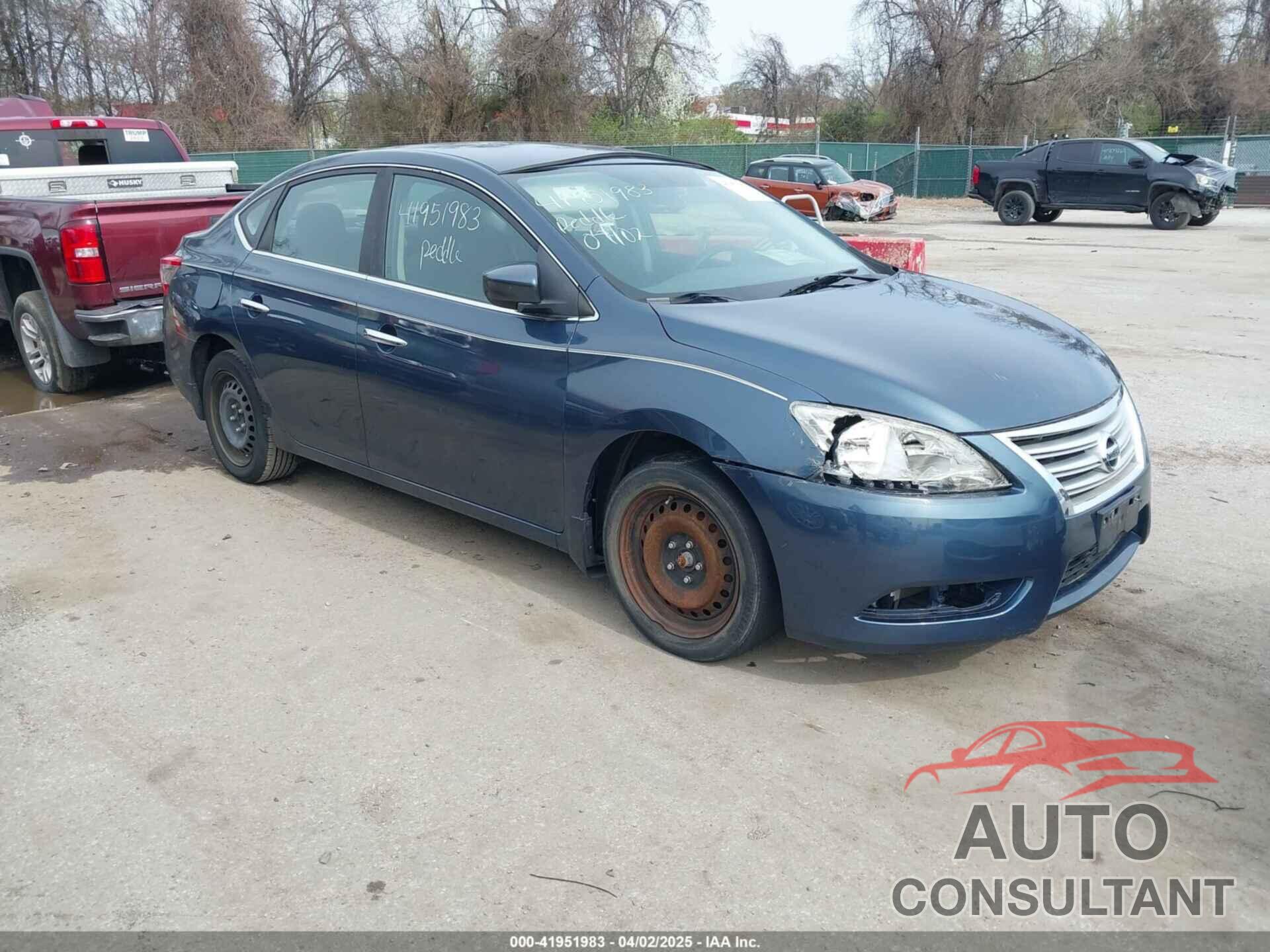 NISSAN SENTRA 2013 - 1N4AB7AP9DN902518