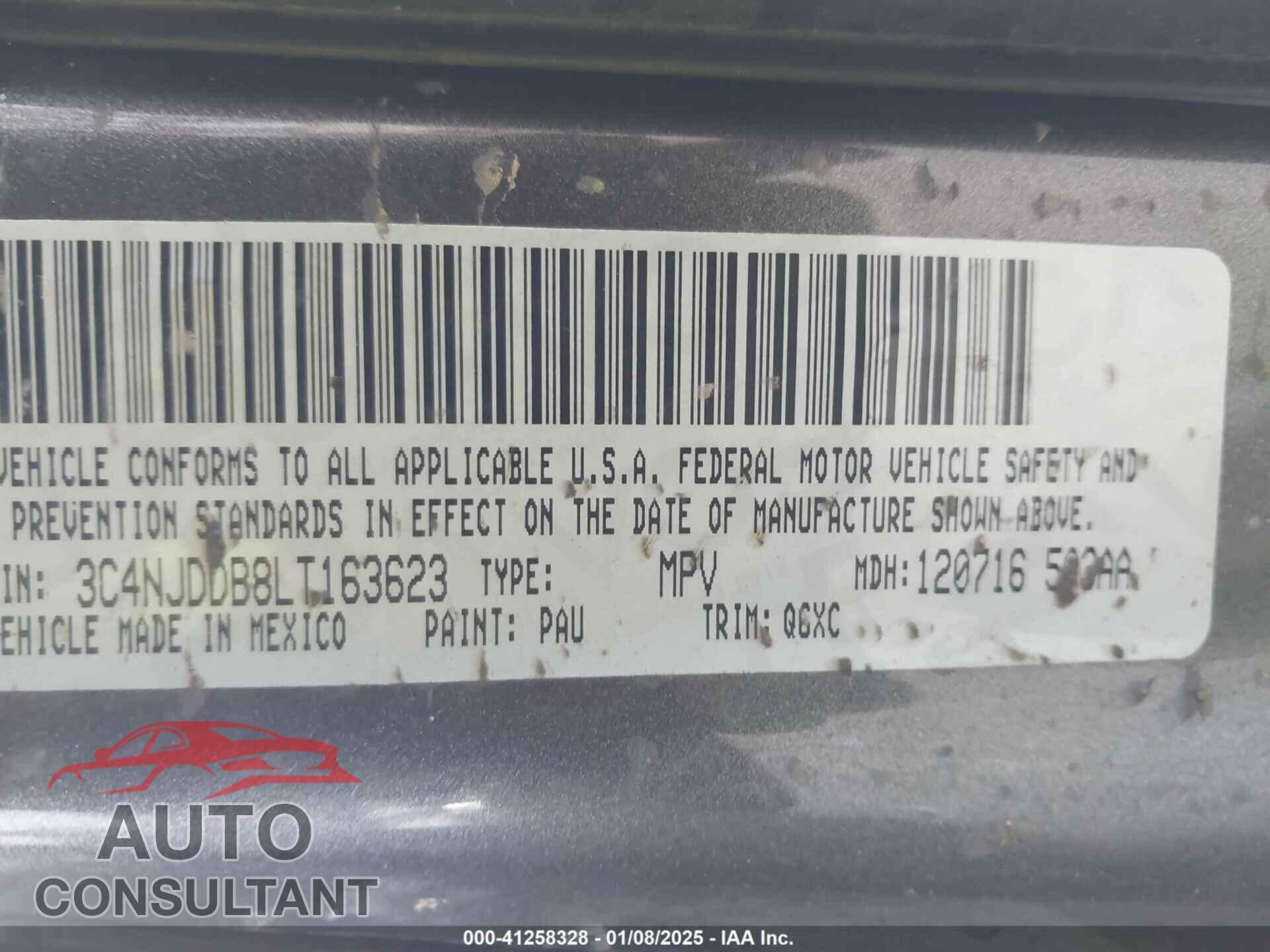JEEP COMPASS 2020 - 3C4NJDDB8LT163623
