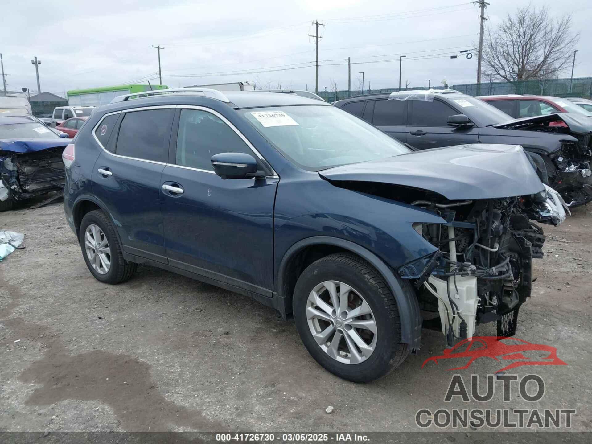 NISSAN ROGUE 2015 - KNMAT2MV6FP575474