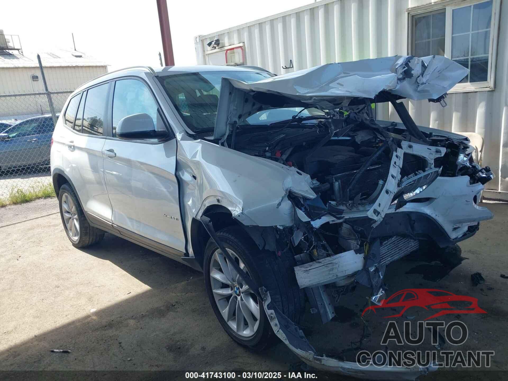 BMW X3 2016 - 5UXWX9C59G0D82235