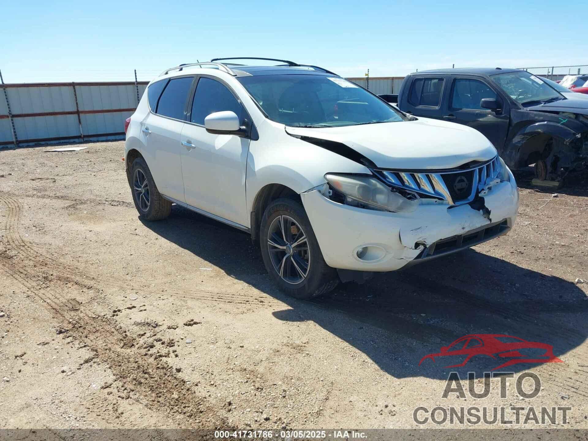 NISSAN MURANO 2009 - JN8AZ18U79W102689