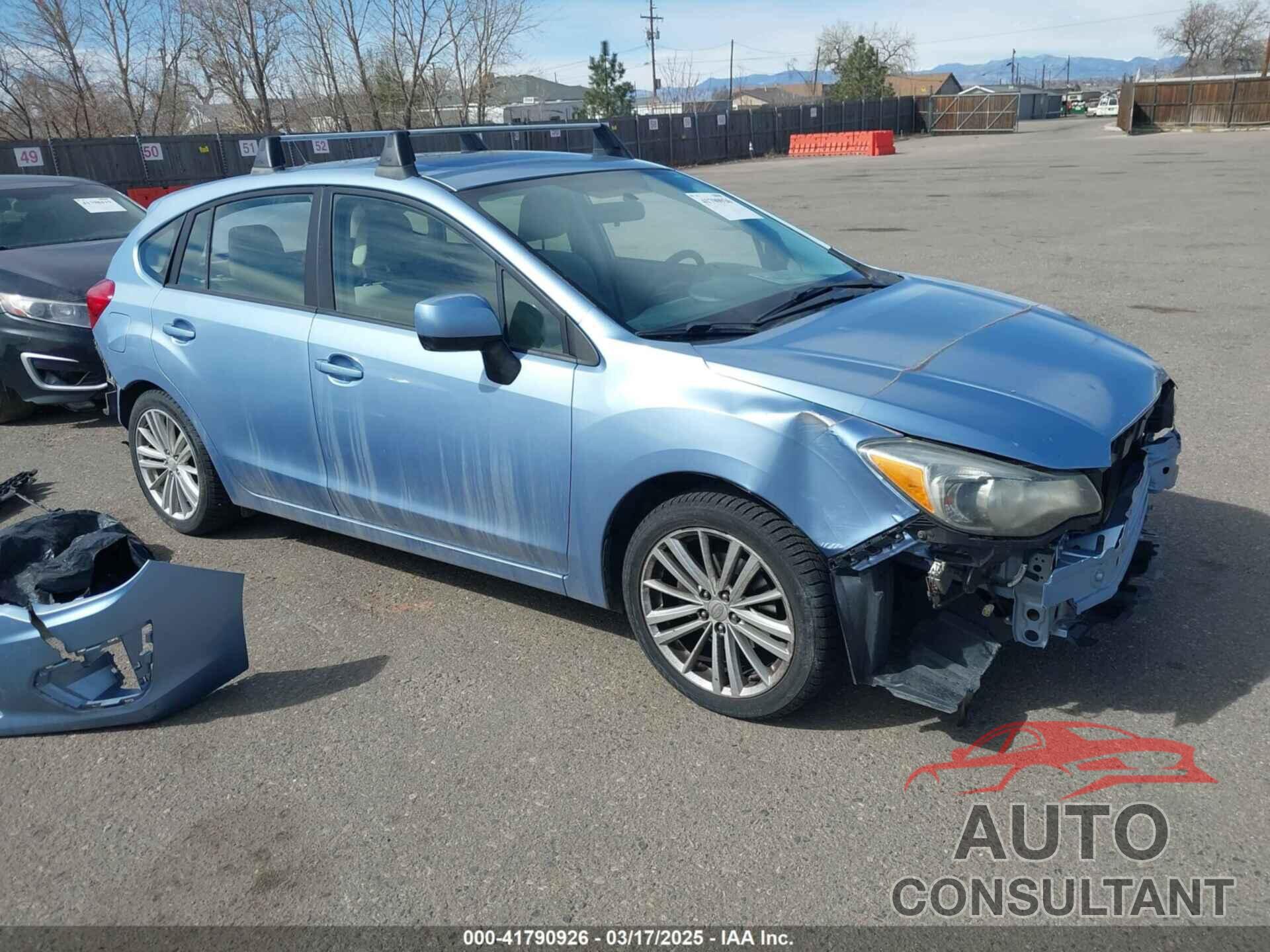SUBARU IMPREZA 2012 - JF1GPAD64CG218474