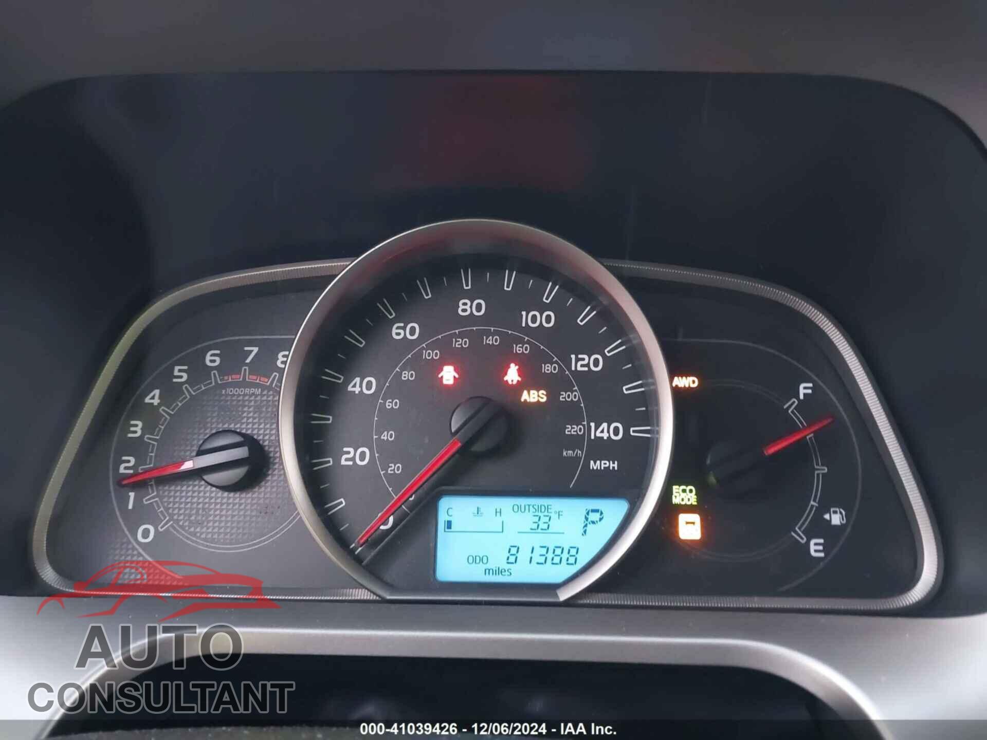 TOYOTA RAV4 2013 - JTMRFREV8D5019287