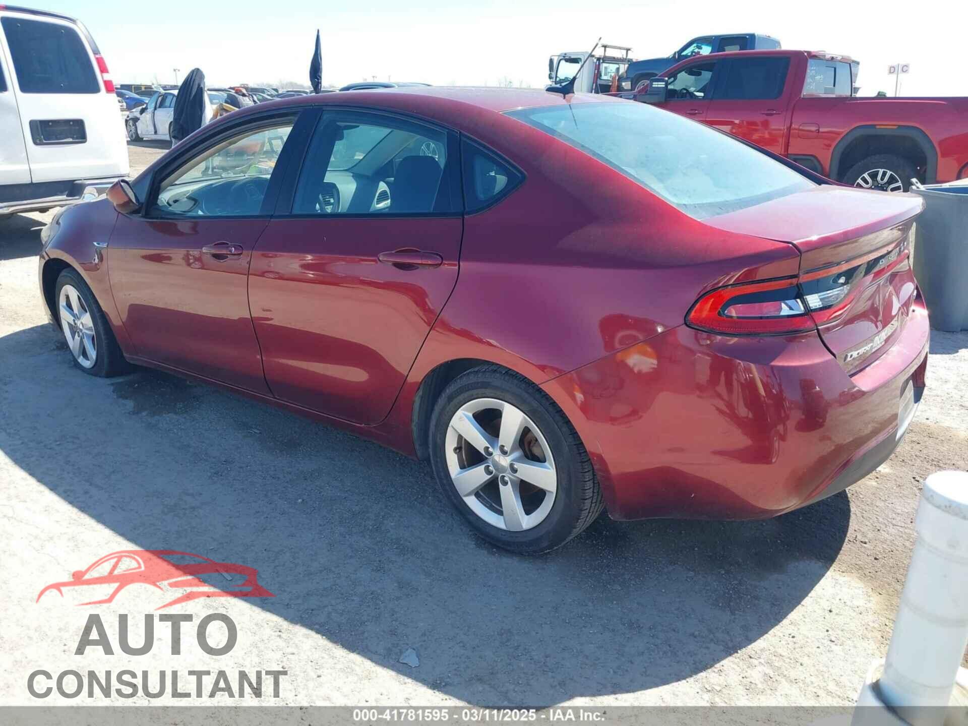 DODGE DART 2015 - 1C3CDFBB1FD374304